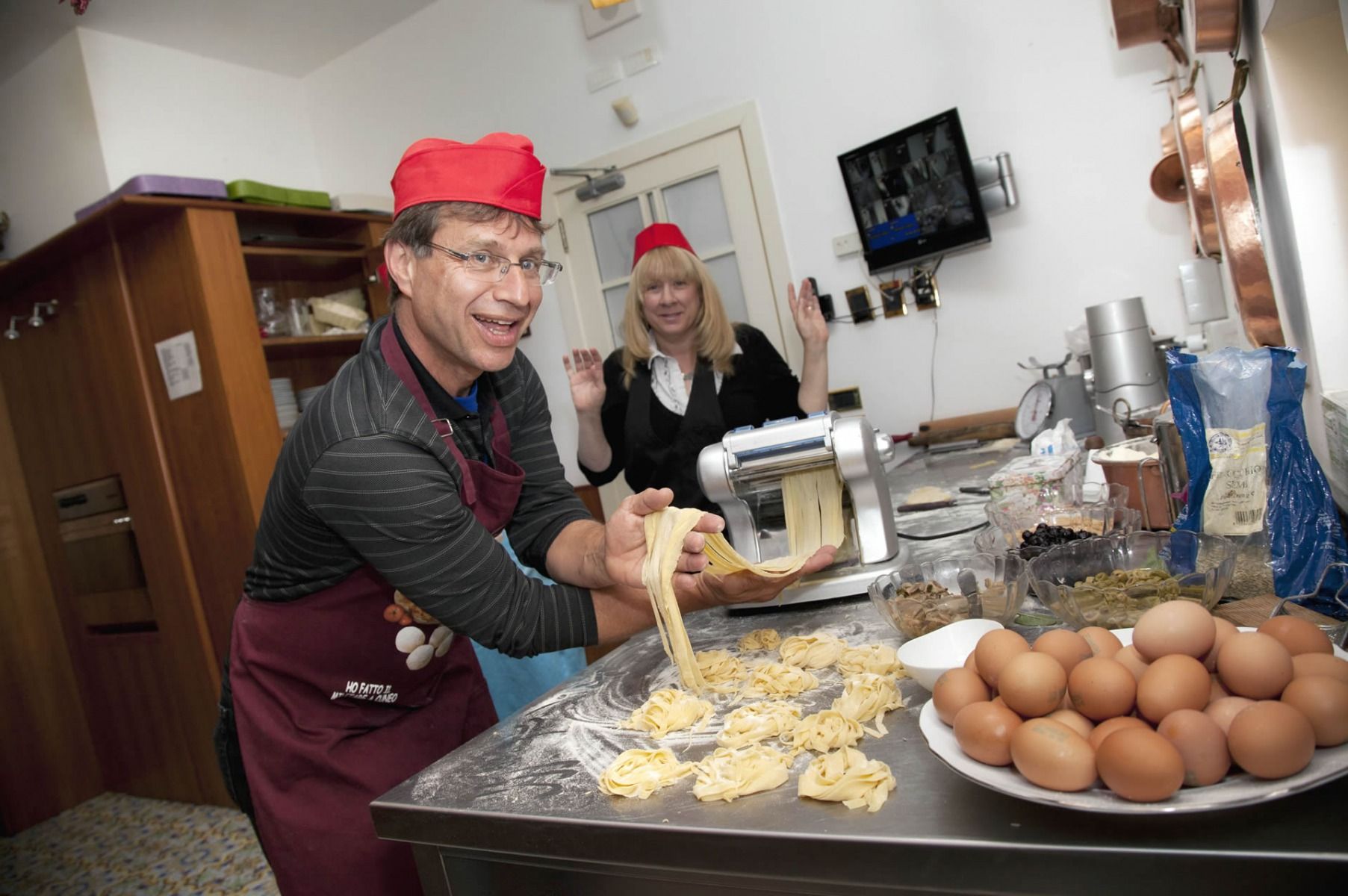 3-Course Cooking Class on Hills of Sorrento in Family Villa