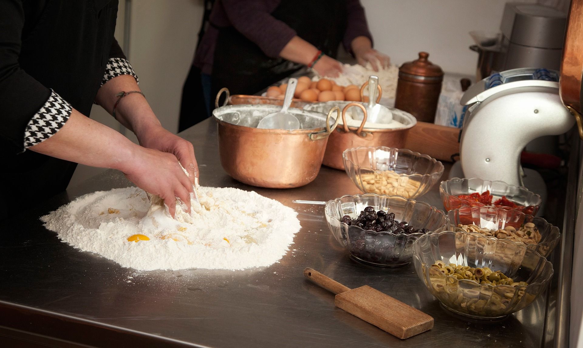 Cours de cuisine en 3 services sur les collines de Sorrente dans une villa familiale