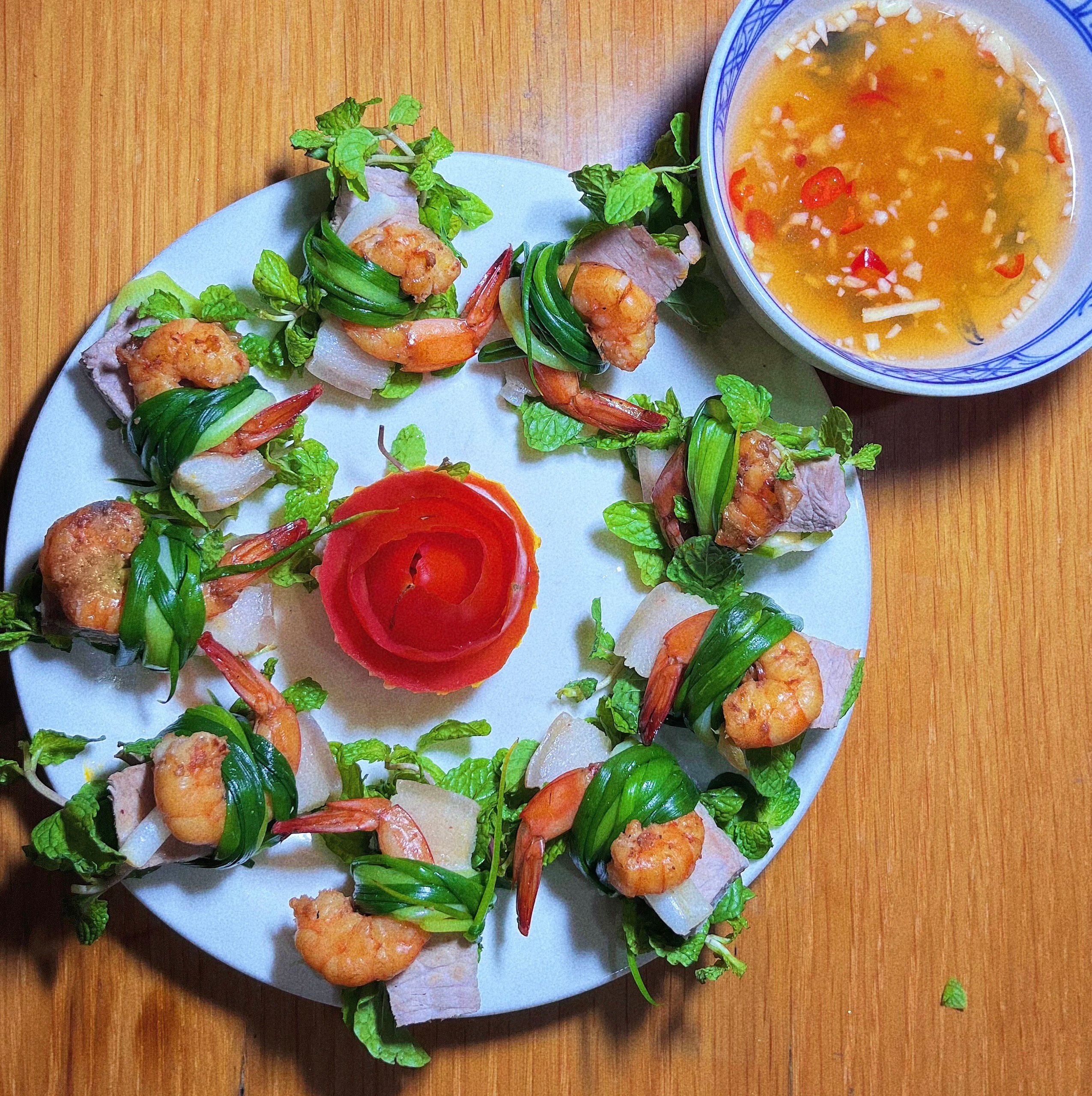 5 Dishes Traditional Cuisine Cooking Class with Market Tour in Da Nang