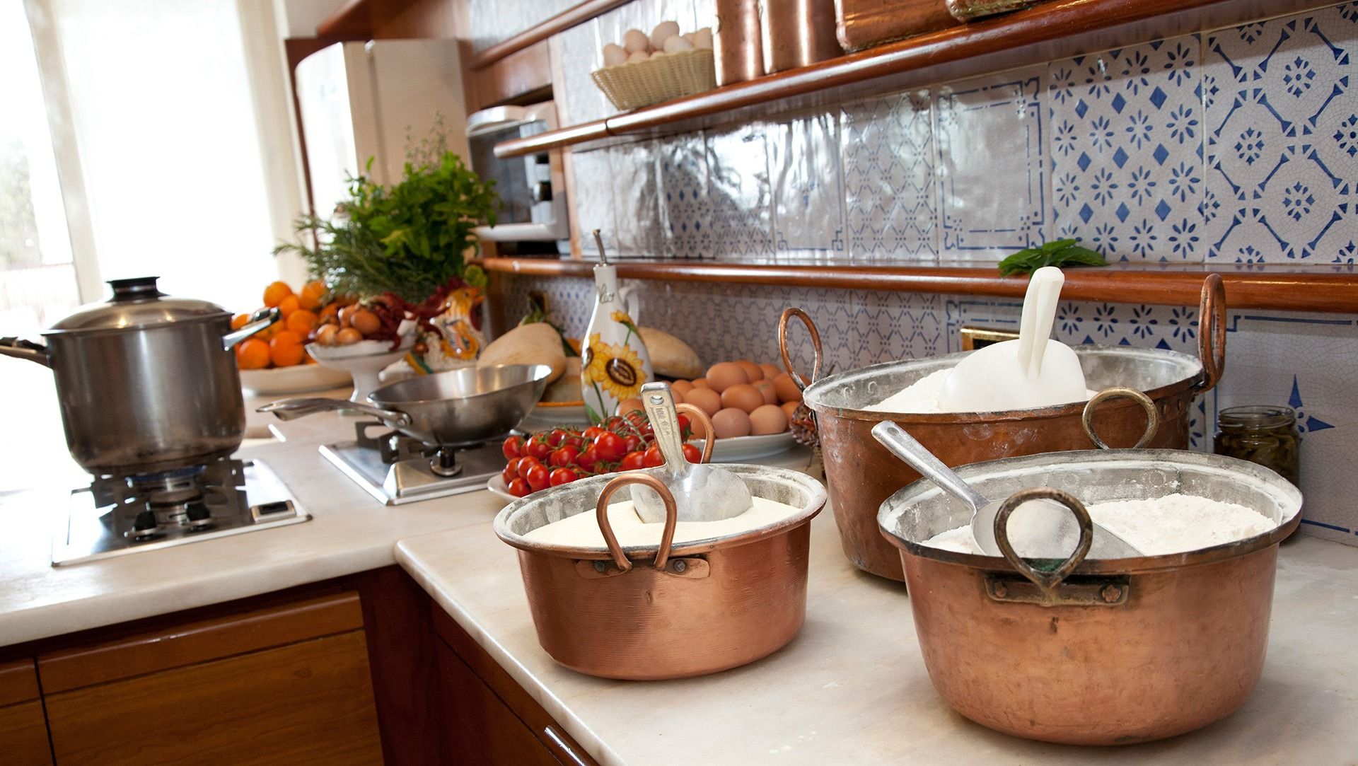 5-Course Cooking Class on Hills of Sorrento in Family Villa