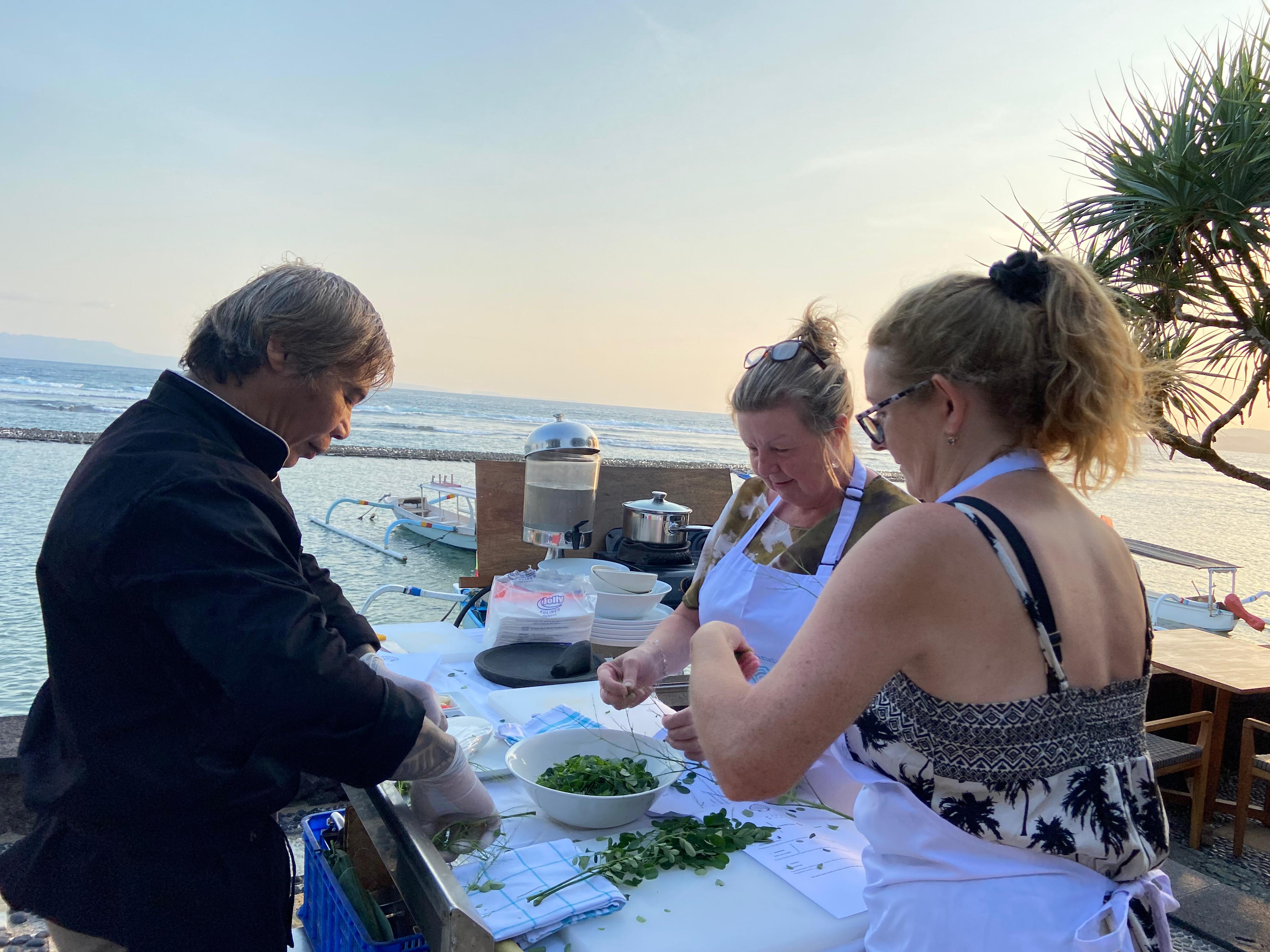 A Three-Course Balinese Culinary Experience at the Seaside Restaurant