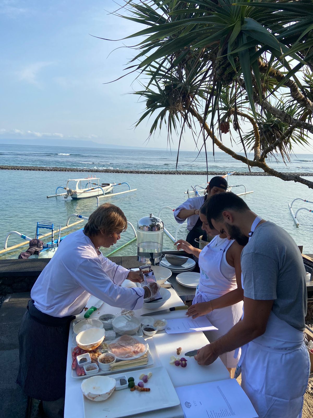 A Three-Course Balinese Culinary Experience at the Seaside Restaurant