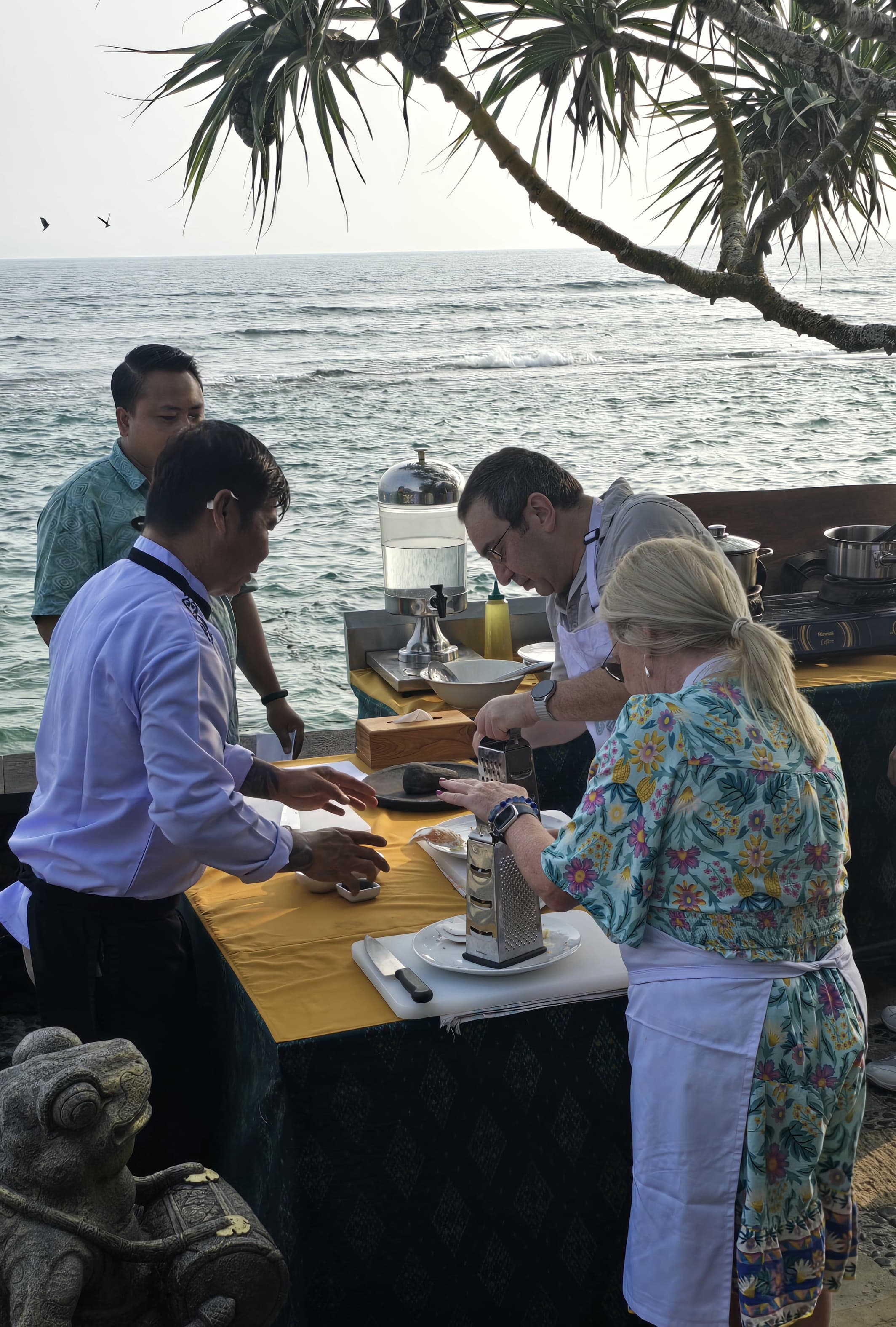 A Three-Course Balinese Culinary Experience at the Seaside Restaurant