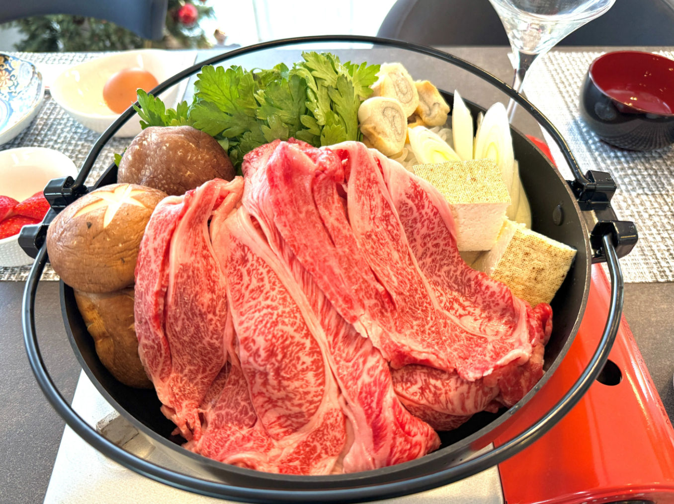 A5 Iga Wagyu Sukiyaki Cooking Experience in a Tokyo Home