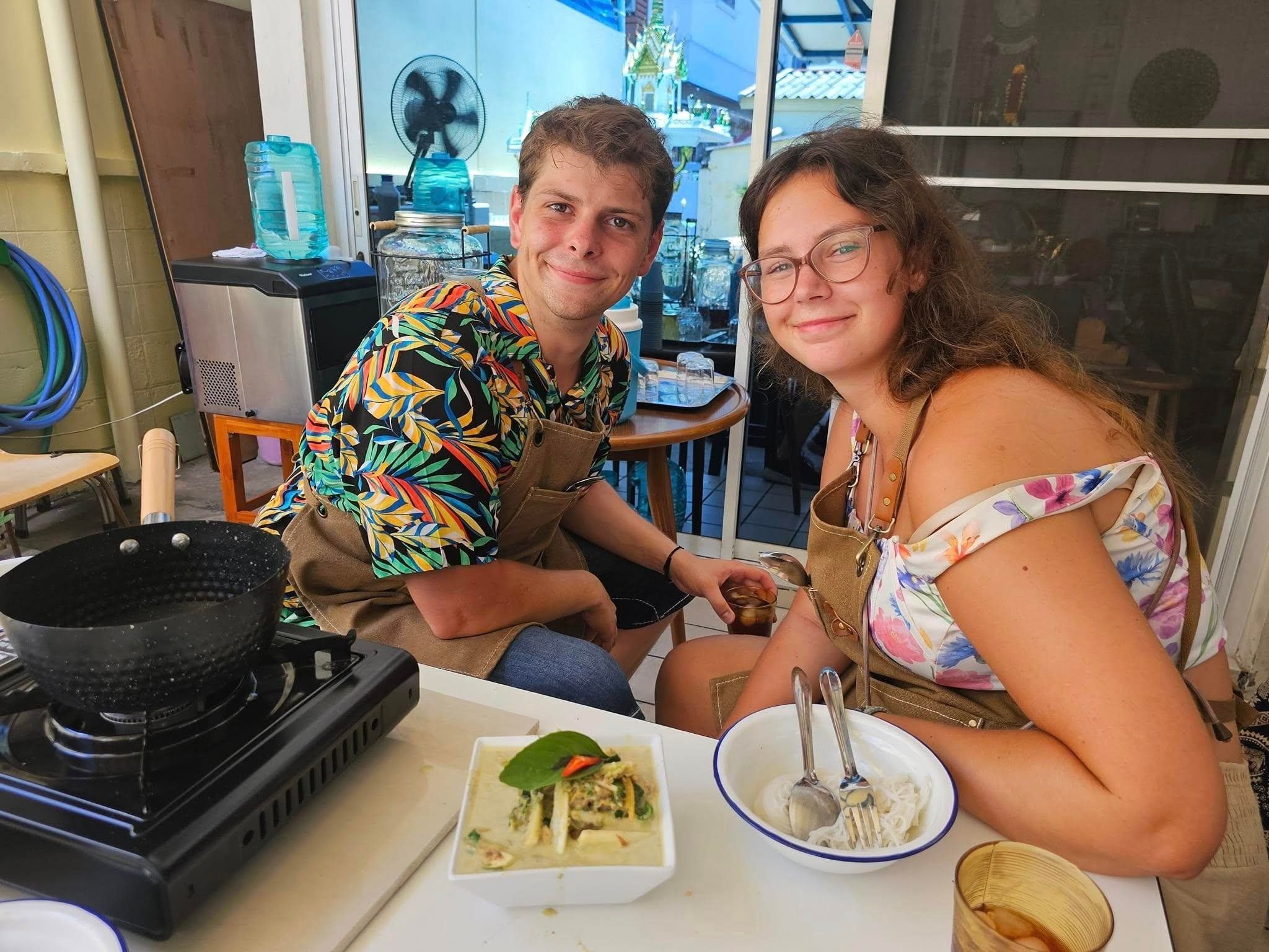 Thai Cooking Experience with German-Speaking Instructor, Market Tour, and Thai Herbal Tea Tasting