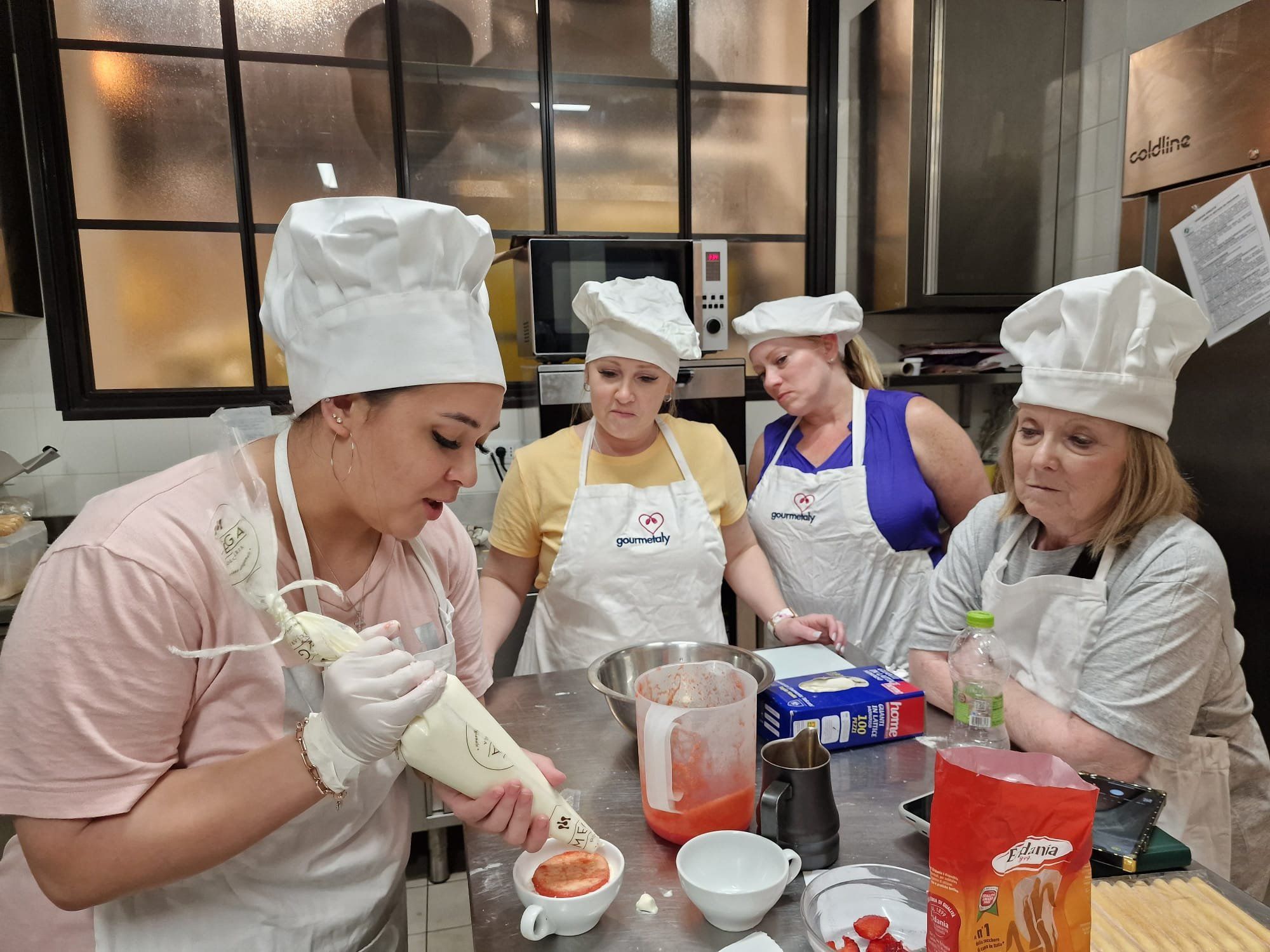 Gelato & Tiramisu Cooking Class in Rome near Campo de' Fiori