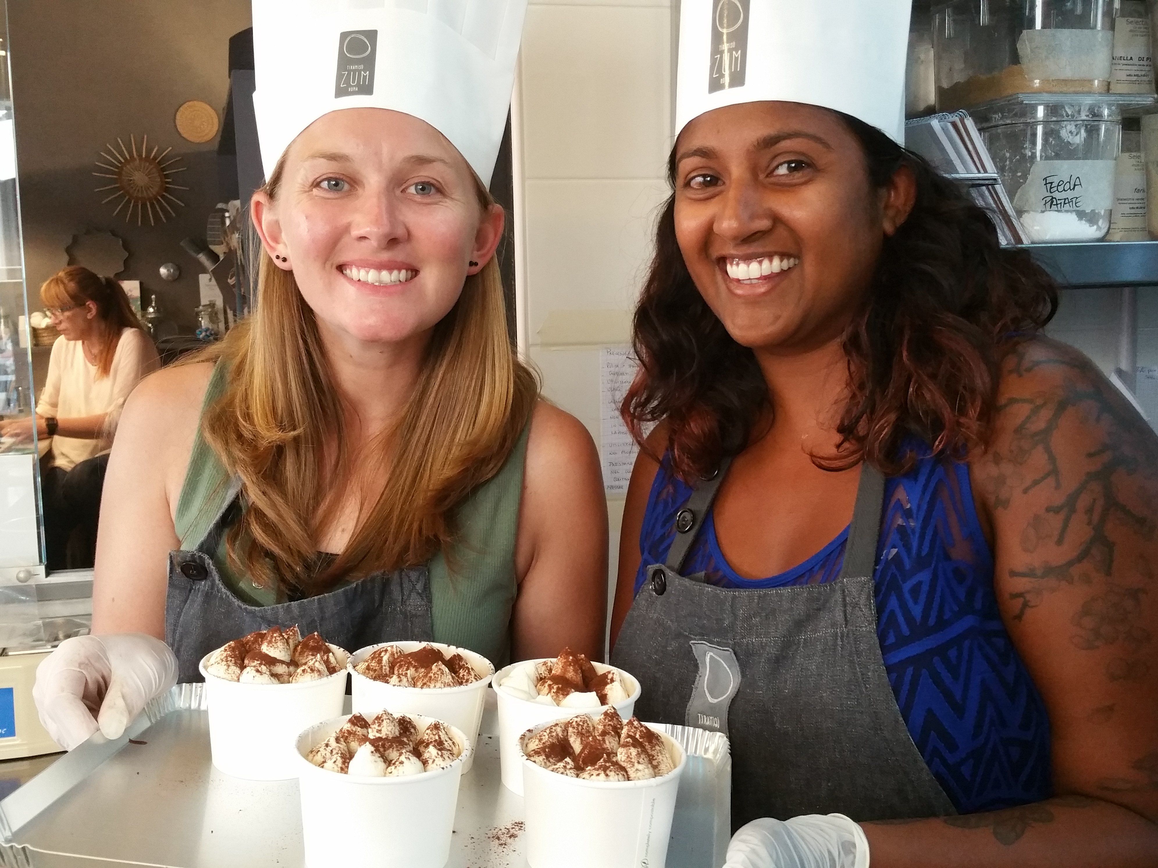 Gelato & Tiramisu Cooking Class in Rome near Campo de' Fiori