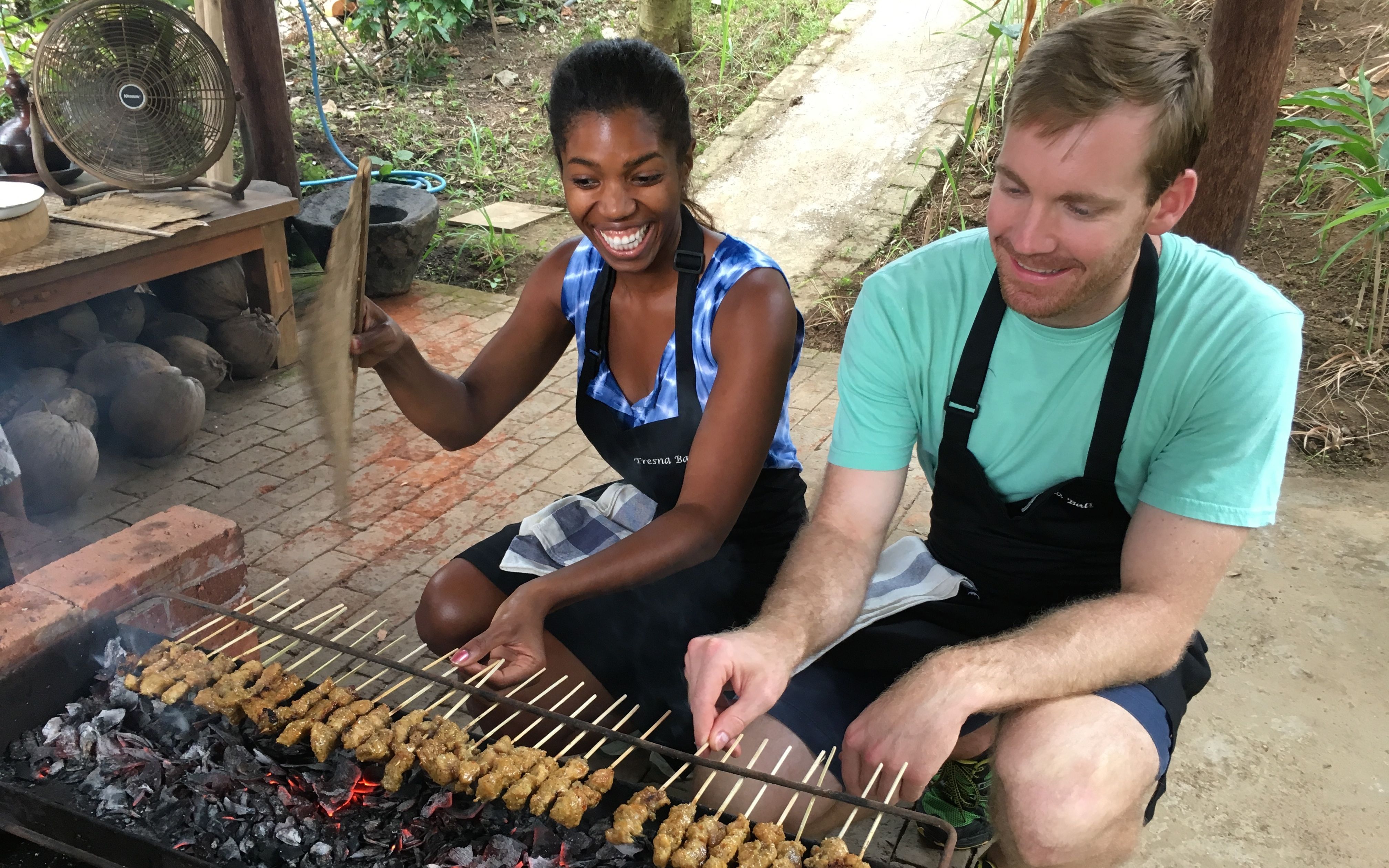 Authentic 15-Recipe Balinese Ceremonial Feast, only 8 cooks per class - Pick Organic Produce in our Garden.