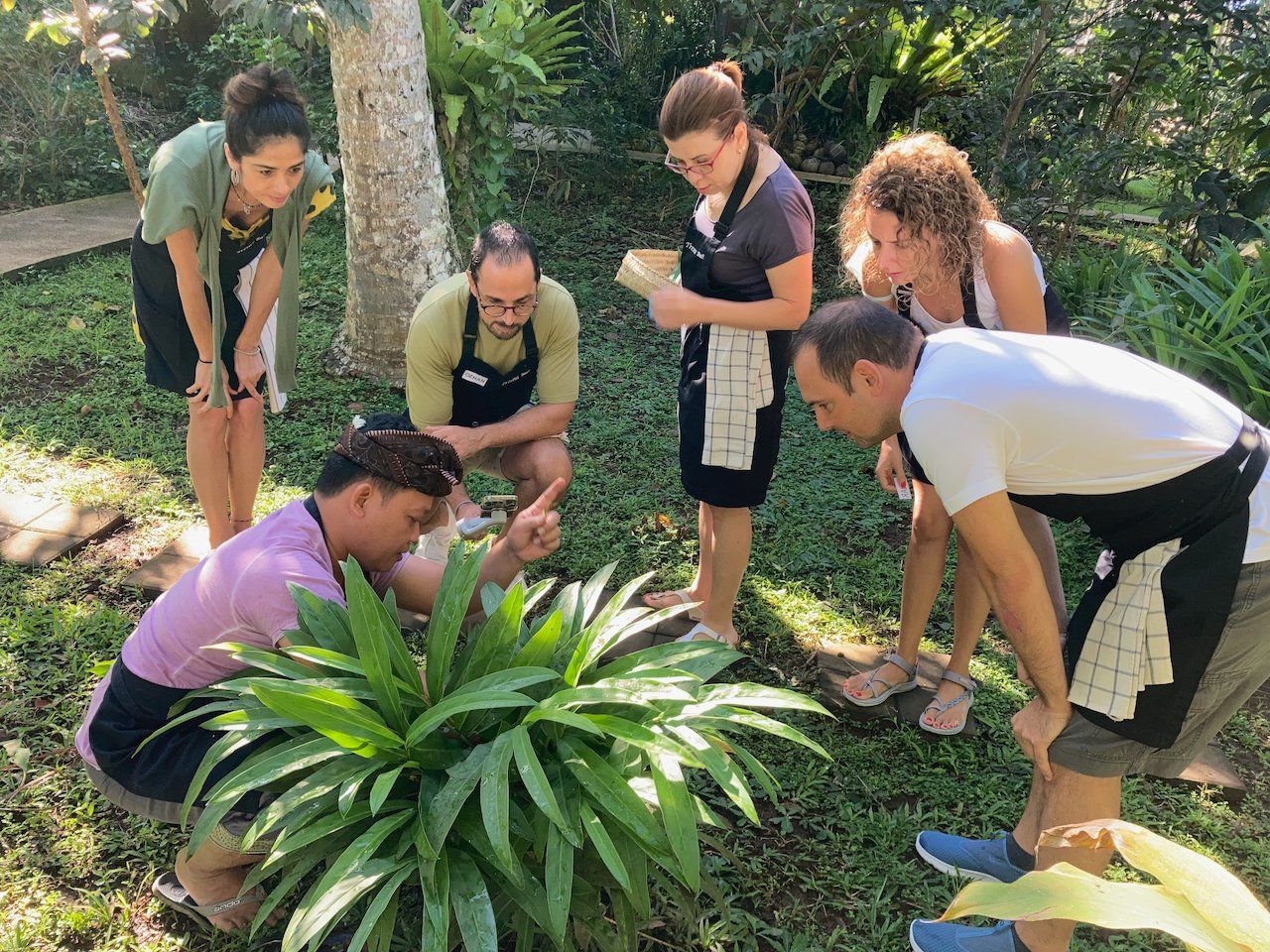 Private Authentic 15-Recipe Balinese Ceremonial Feast, only 8 cooks per class - Pick Organic Produce in our Garden.