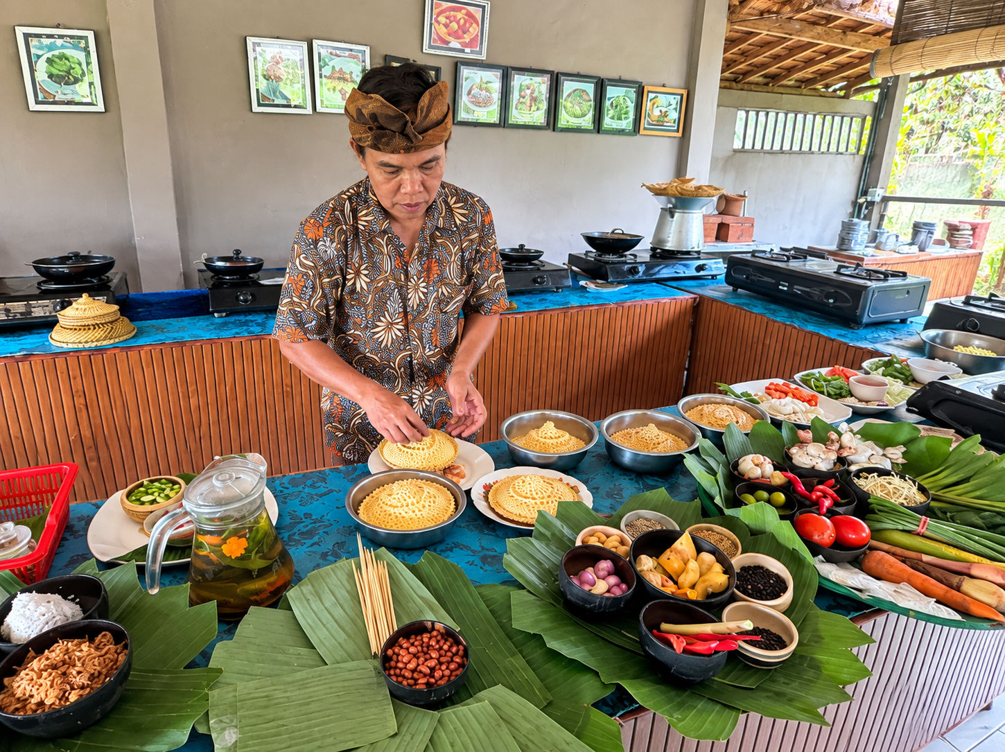 Authentic Balinese Cooking Class with Market & Rice Field Experience