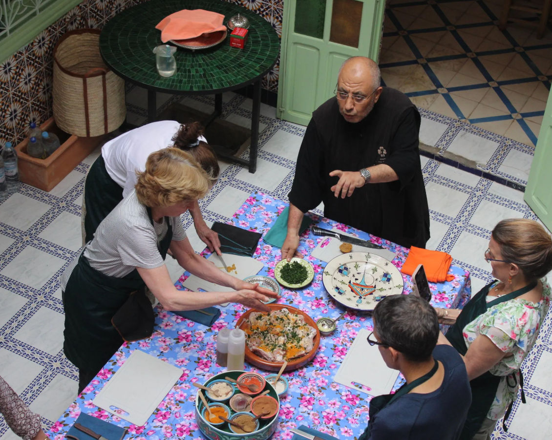 Cours de cuisine marocaine authentique et expérience du marché local