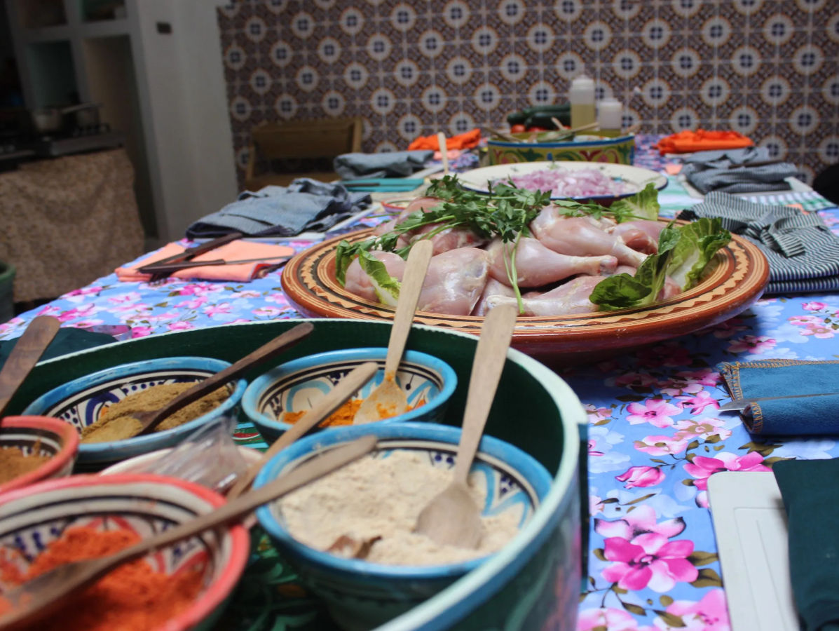Cours de cuisine marocaine authentique et expérience du marché local