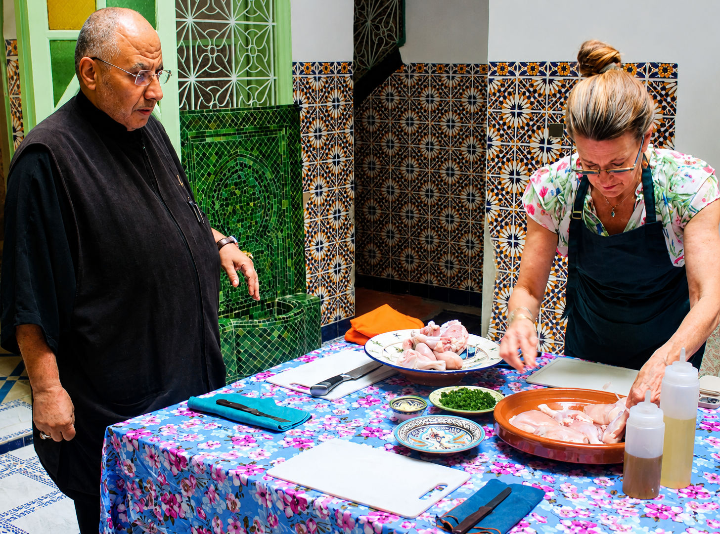 Cours de cuisine marocaine authentique et expérience du marché local