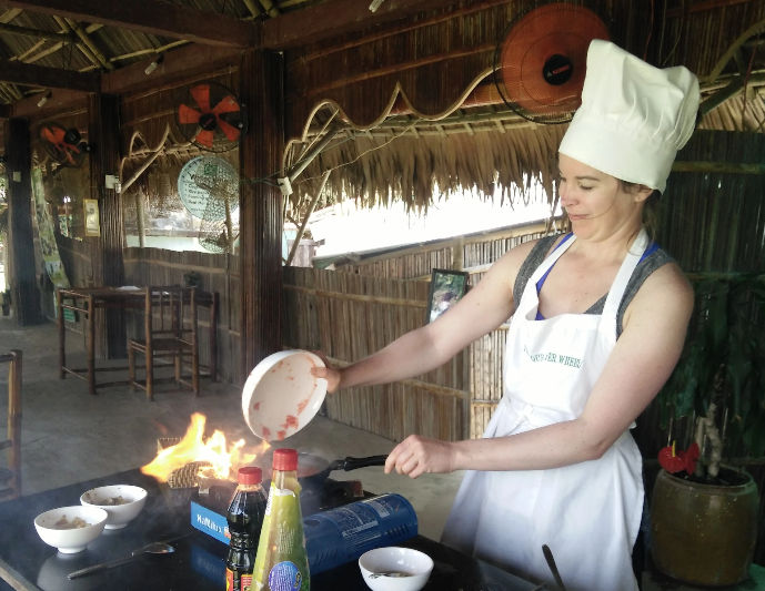 Tra Que Water Wheel Cooking Class with Organic Herb Garden Visits