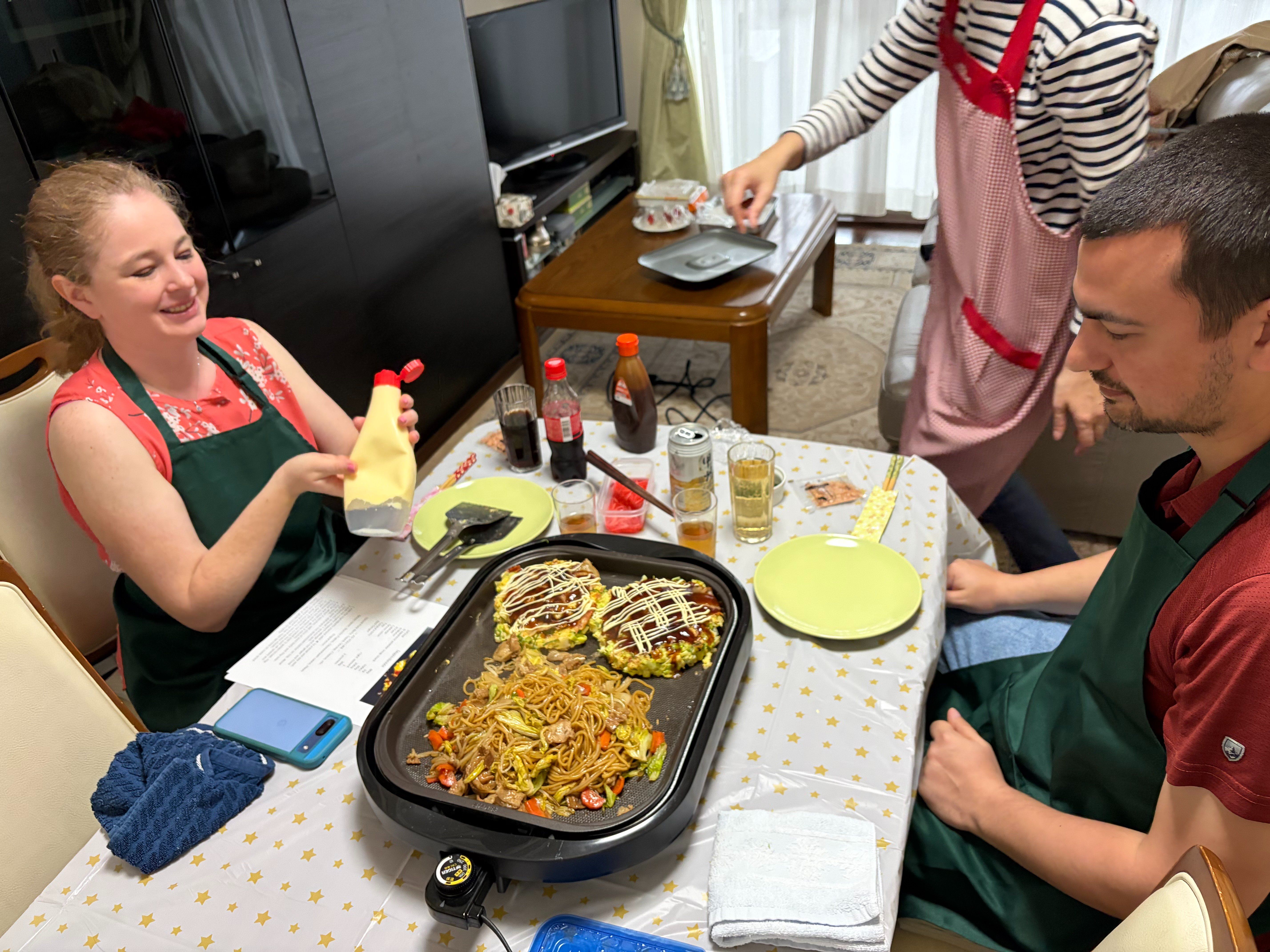 Authentic Japanese Okonomiyaki & Yakisoba  Cooking Experience