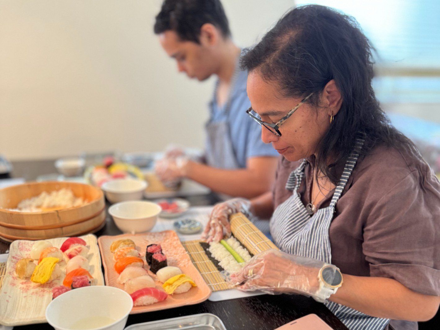 Authentic Sushi Making Experience with a Pro Japanese Chef & Local Supermarket Tour (Private or Small Group)