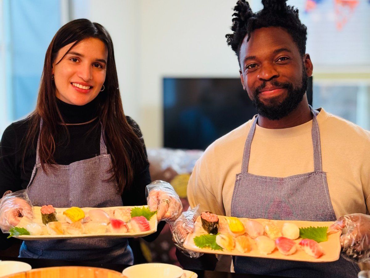 Authentic Sushi Making Experience with a Pro Japanese Chef & Local Supermarket Tour (Private or Small Group)