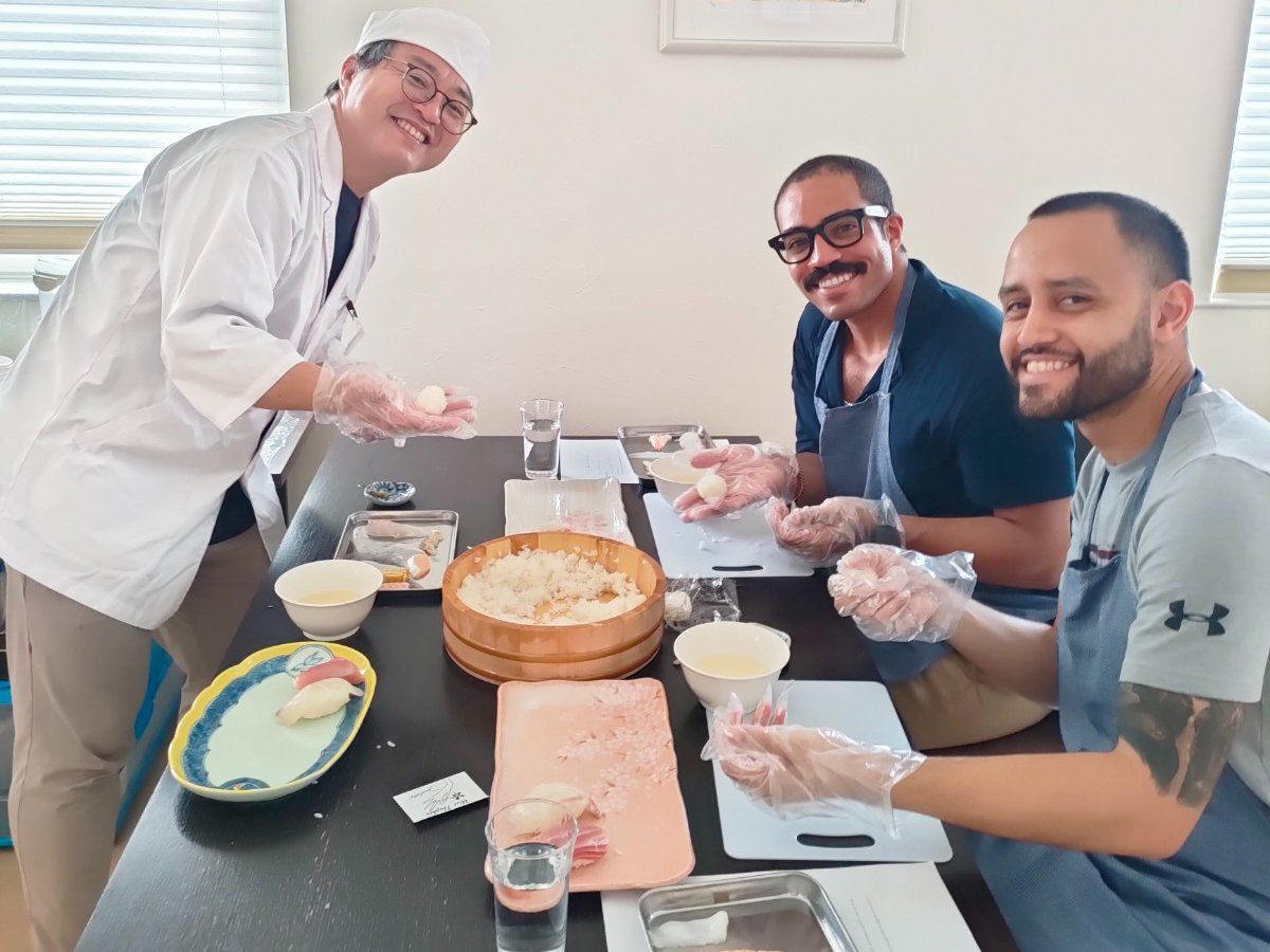 Authentic Sushi Making Experience with a Pro Japanese Chef & Local Supermarket Tour (Private or Small Group)