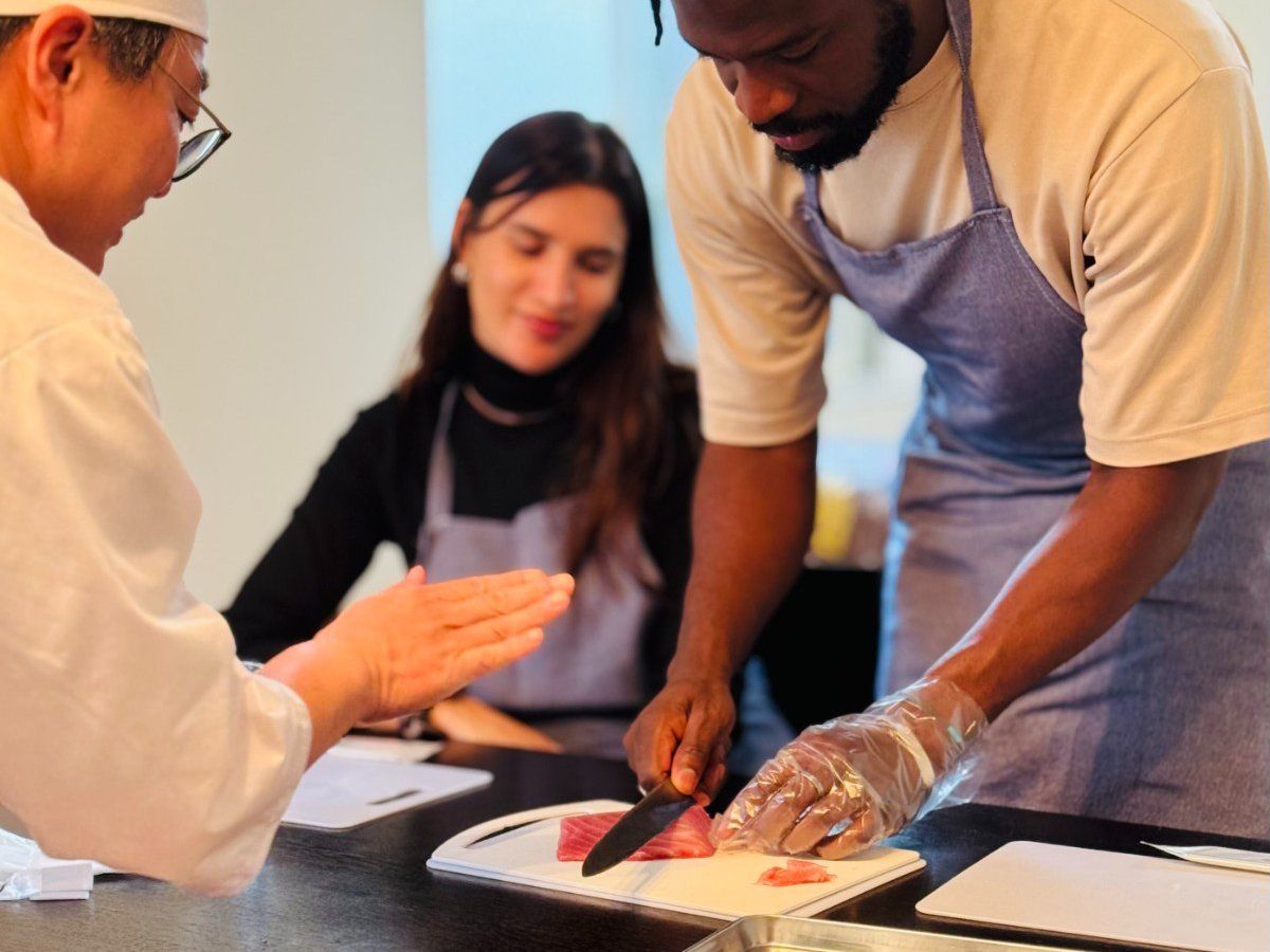 Authentic Sushi Making Experience with a Pro Japanese Chef & Local Supermarket Tour (Private or Small Group)