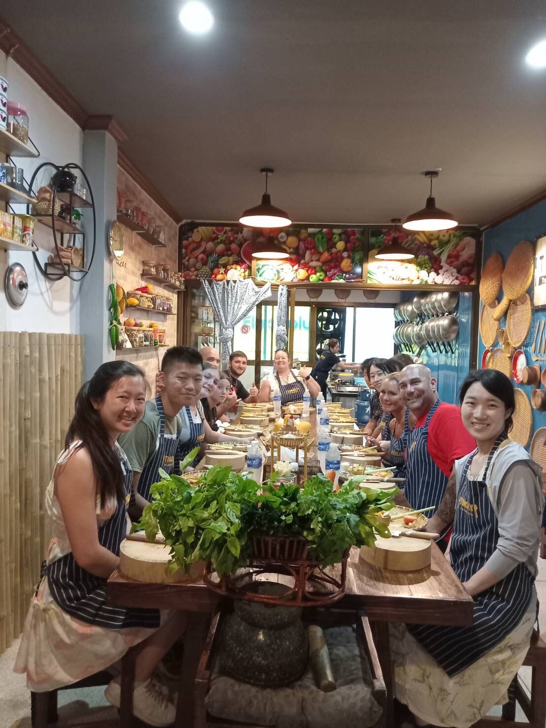 Explore a Morning Market and Cook Classic Thai Dishes in Silom