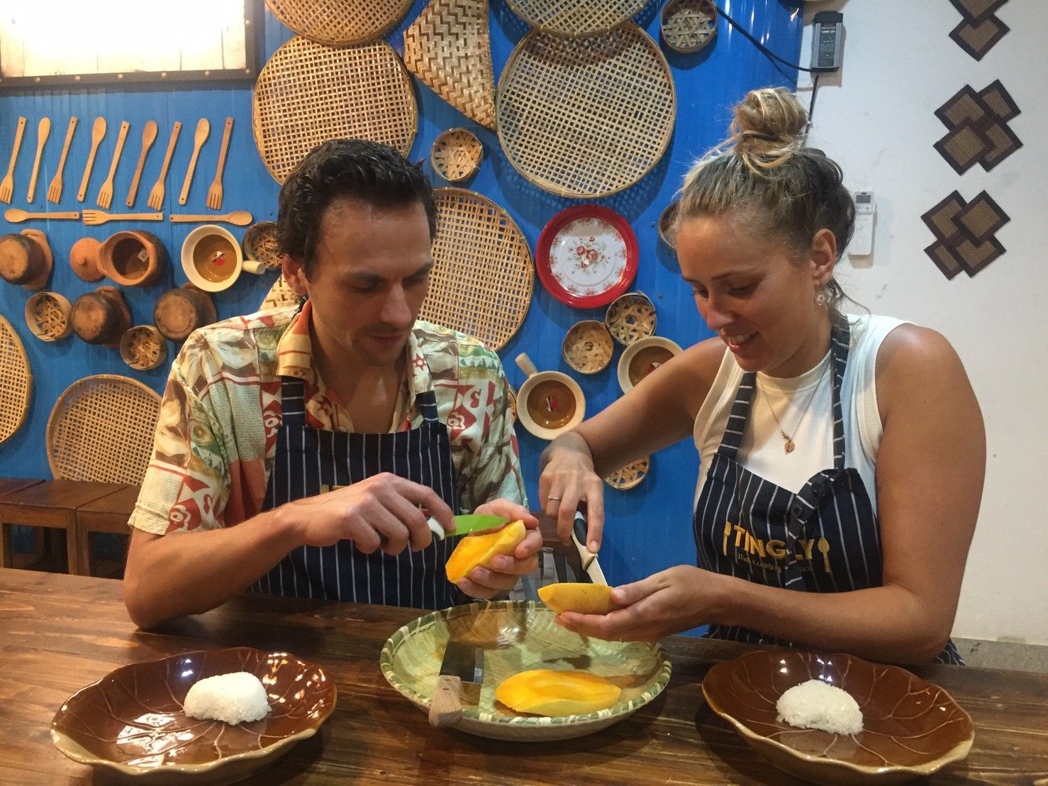 Explore a Morning Market and Cook Classic Thai Dishes in Silom
