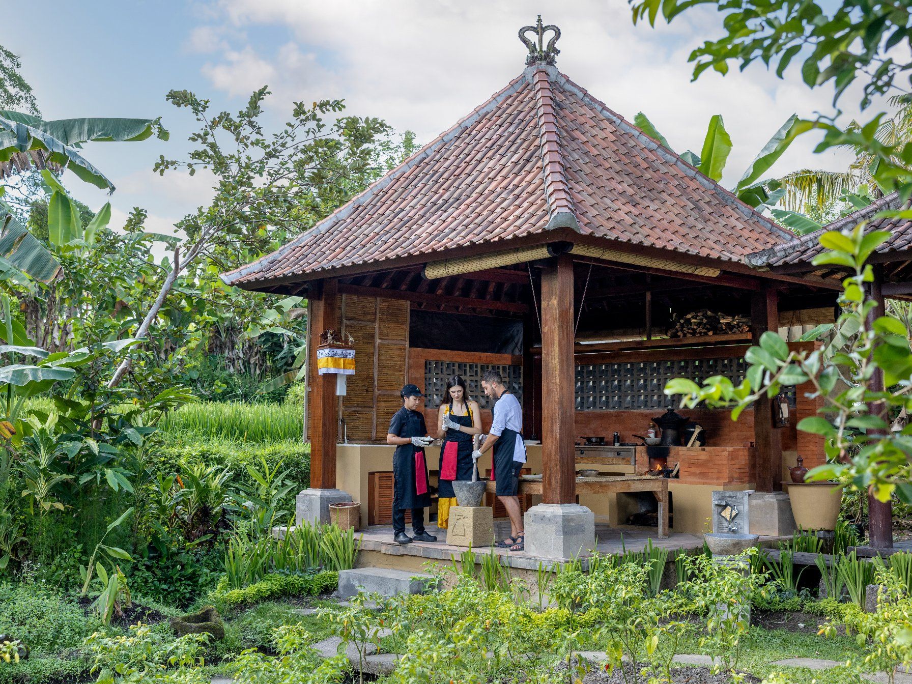 Visite du marché balinais et cours de cuisine privé à Wapa di Ume Ubud