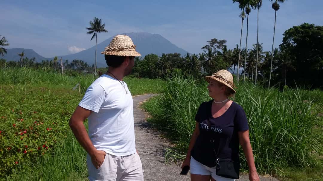 Rice Field Trekking & Cooking Class in East Bali
