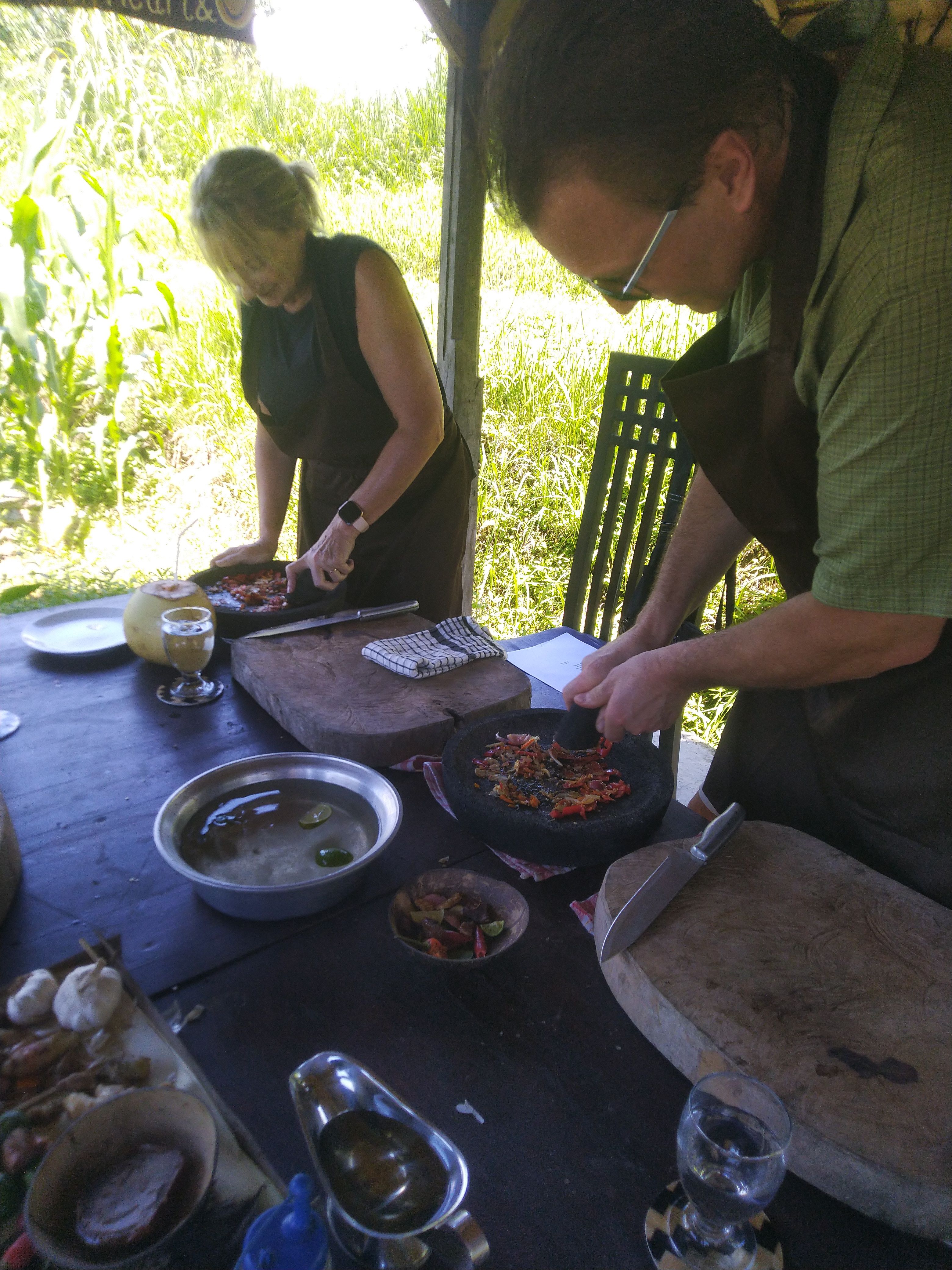 Rice Field Trekking & Cooking Class in East Bali