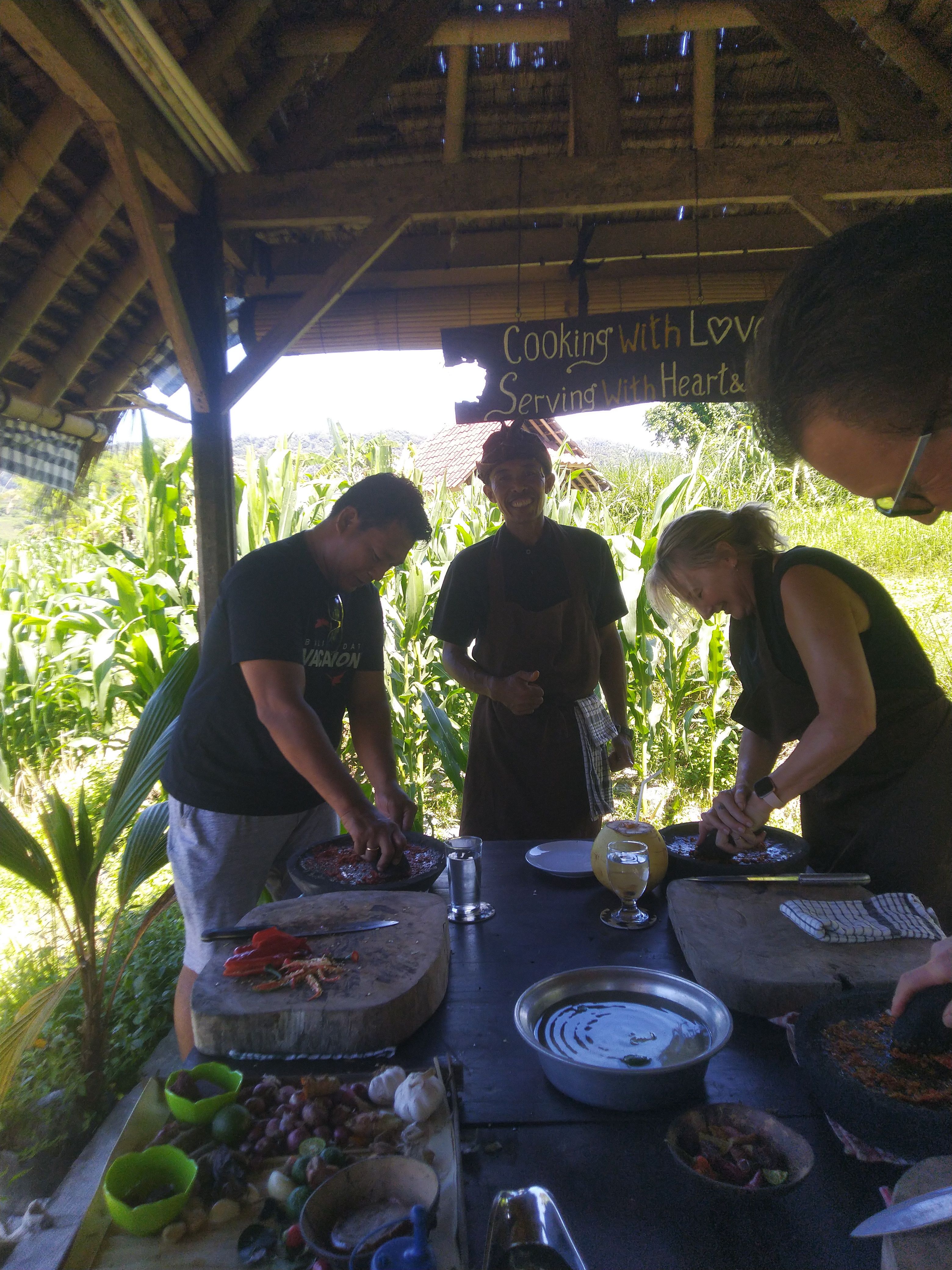 Rice Field Trekking & Cooking Class in East Bali