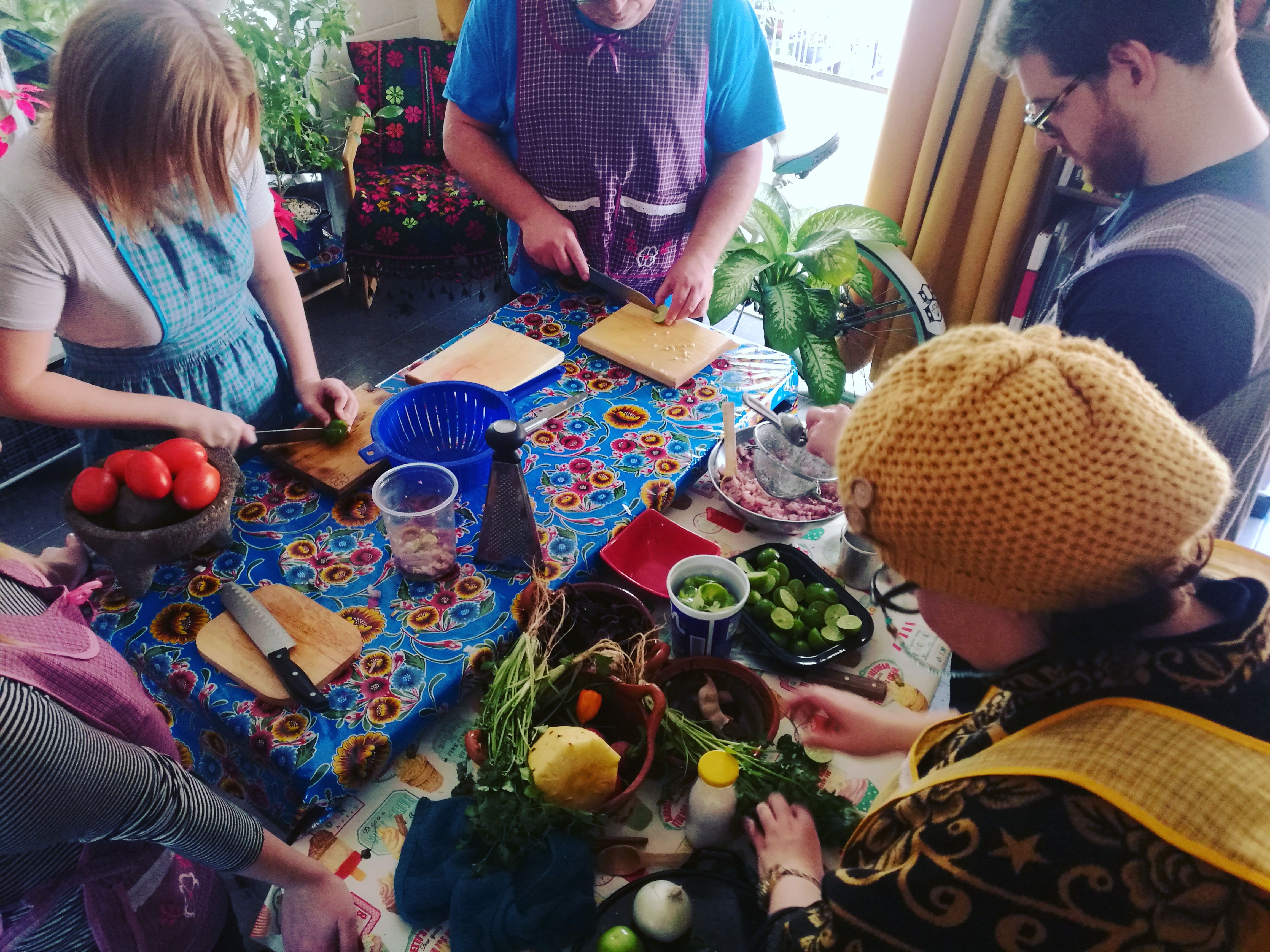 Make Burritos from Scratch in an Authentic Mexican Home + Market Tour Included