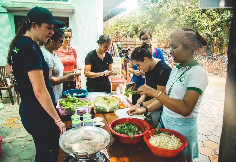 Cambodian Village Cooking Class and Cycling Adventure