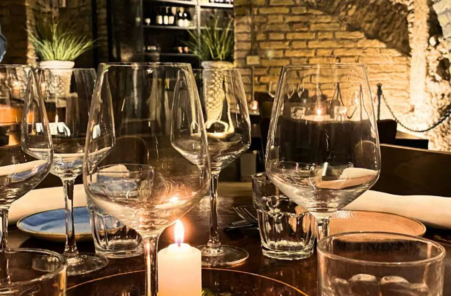 Candlelight Wine Pairing Dinner Experience in the Roman Baths of Agrippa