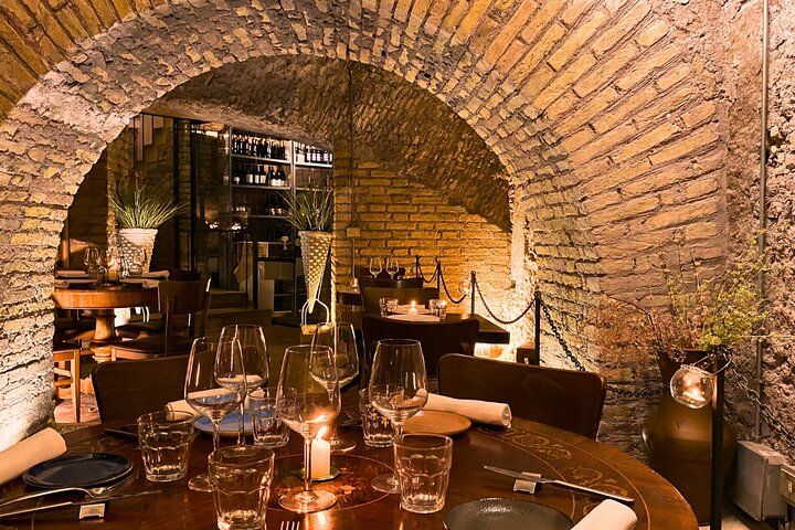 Candlelight Wine Pairing Dinner Experience in the Roman Baths of Agrippa