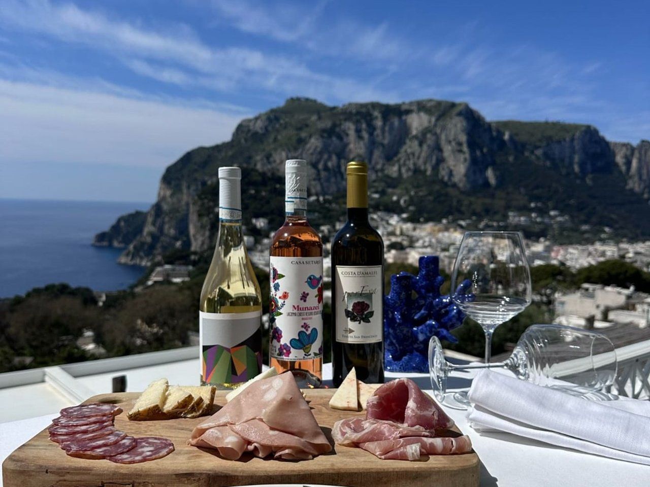 Capri Wine Tasting Experience with a View of the Faraglioni Rocks