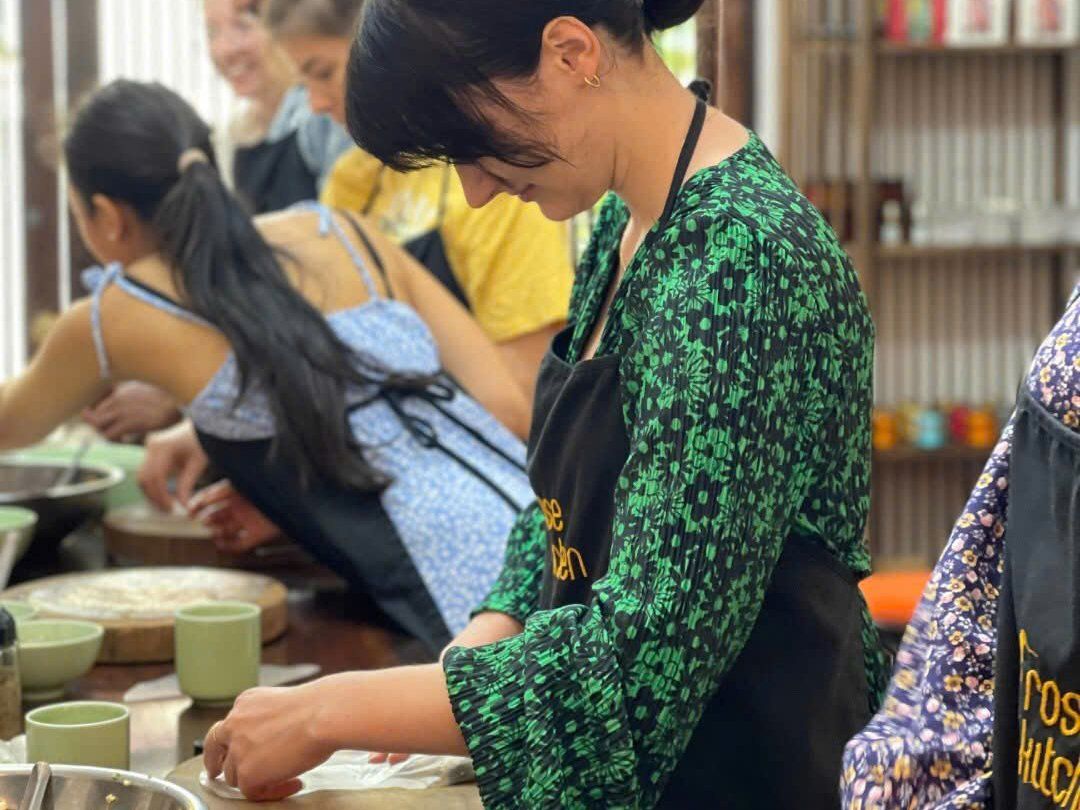 Nem Ran & Bun Cha Cooking in Hanoi Garden Villa + Free Egg Coffee