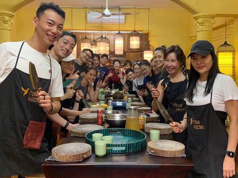 Nem Ran & Bun Cha Cooking in Hanoi Garden Villa + Free Egg Coffee