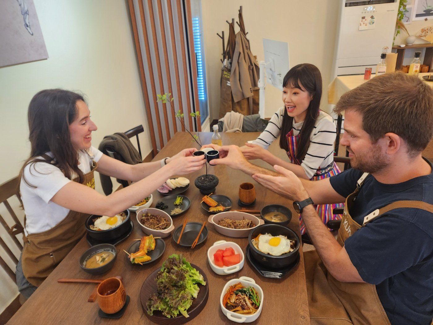 Traditional Korean 6-Dish Cooking Class with Hidden Alley Tour in Seoul
