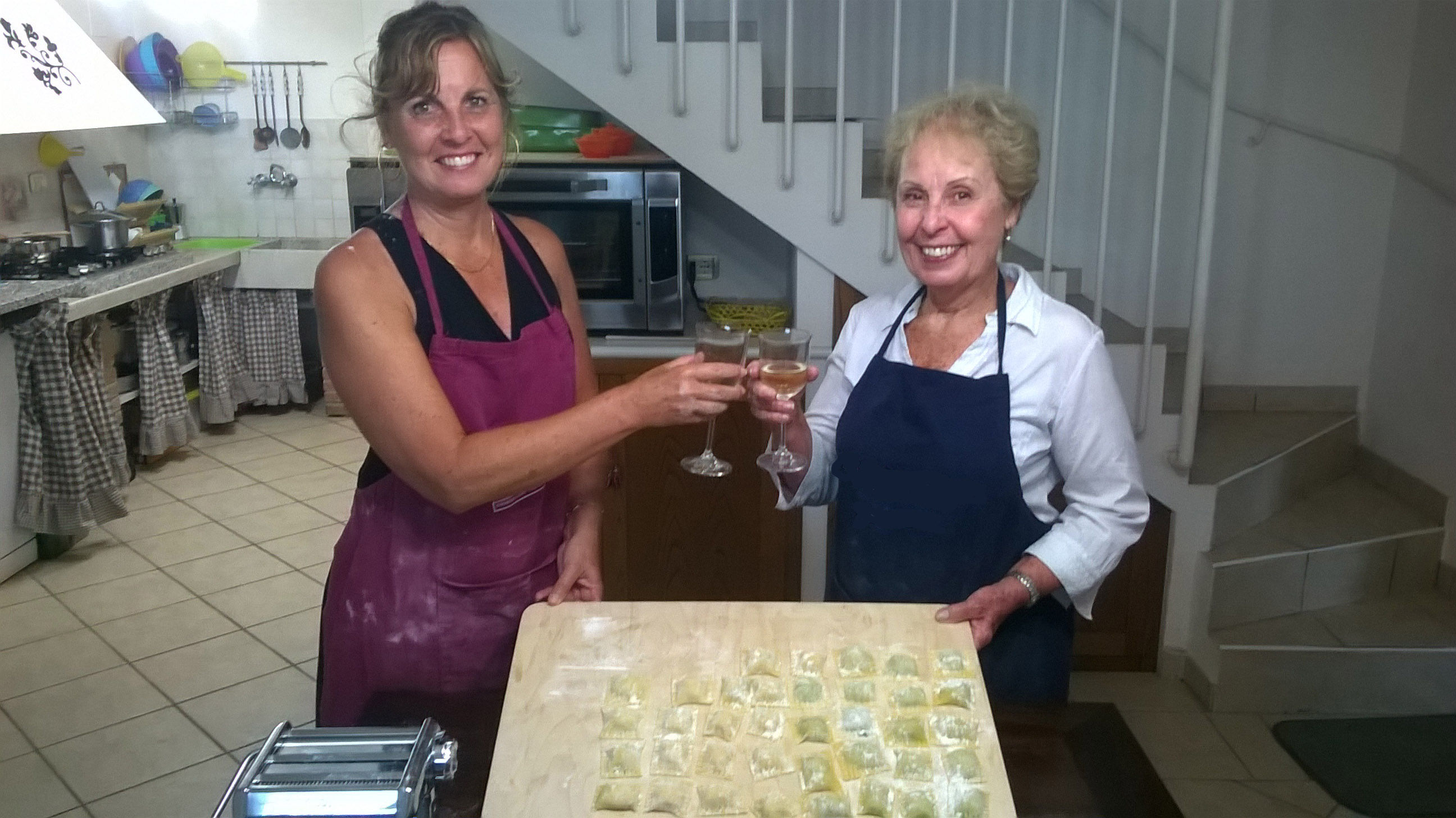 Cuisiner et boire dans une ferme toscane