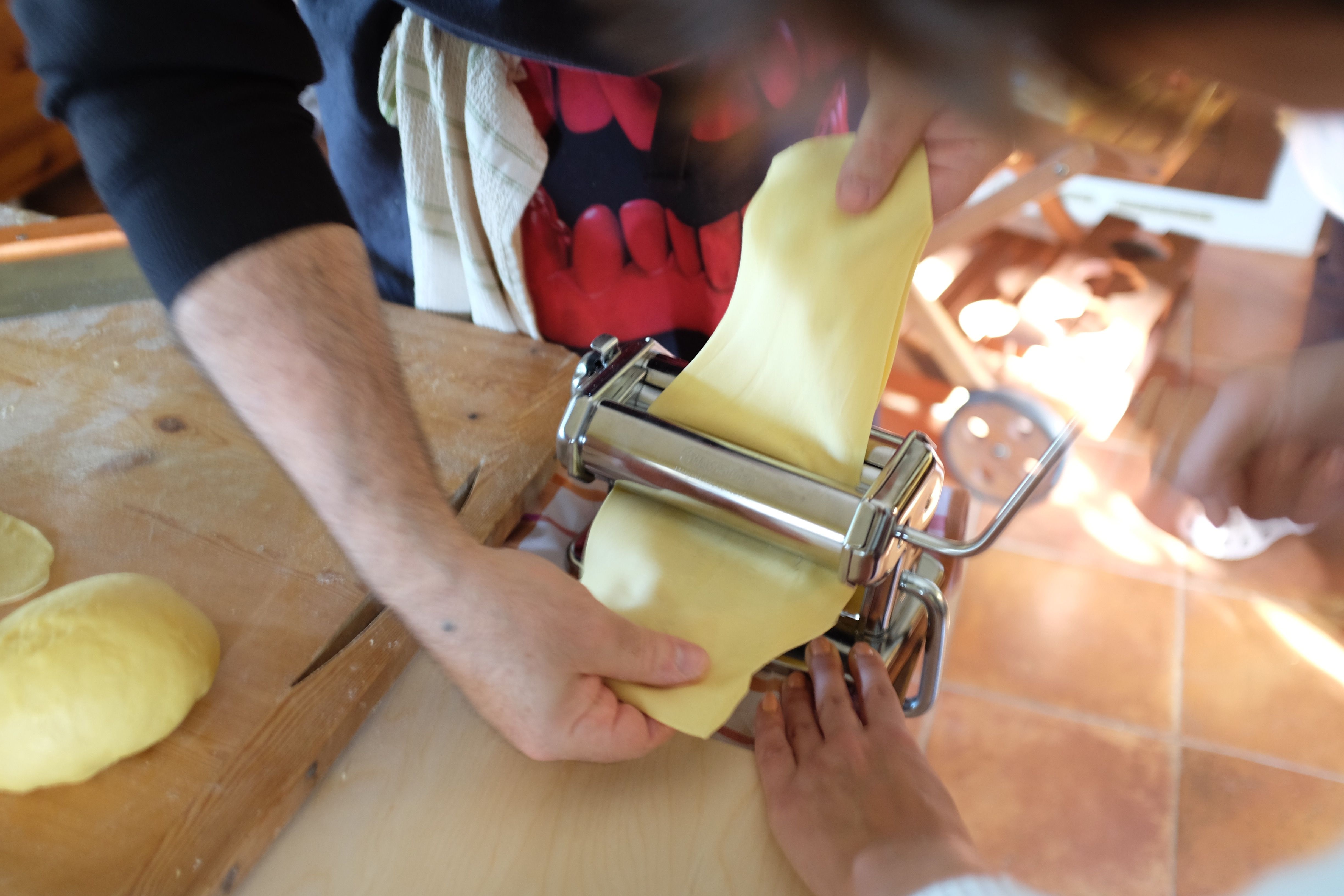 Kochen auf dem Bauernhof: Pastaherstellung