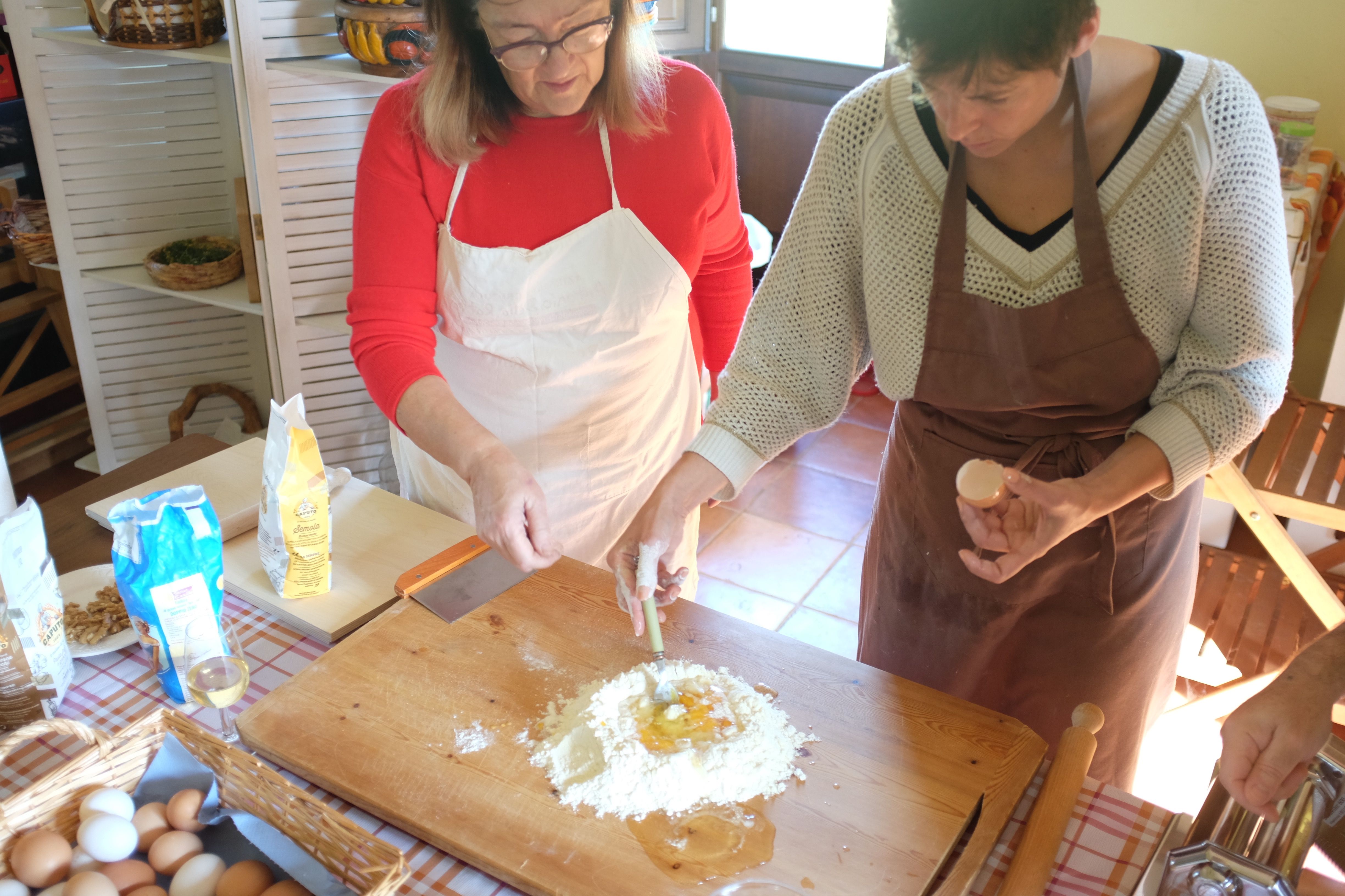 Kochen auf dem Bauernhof: Pastaherstellung