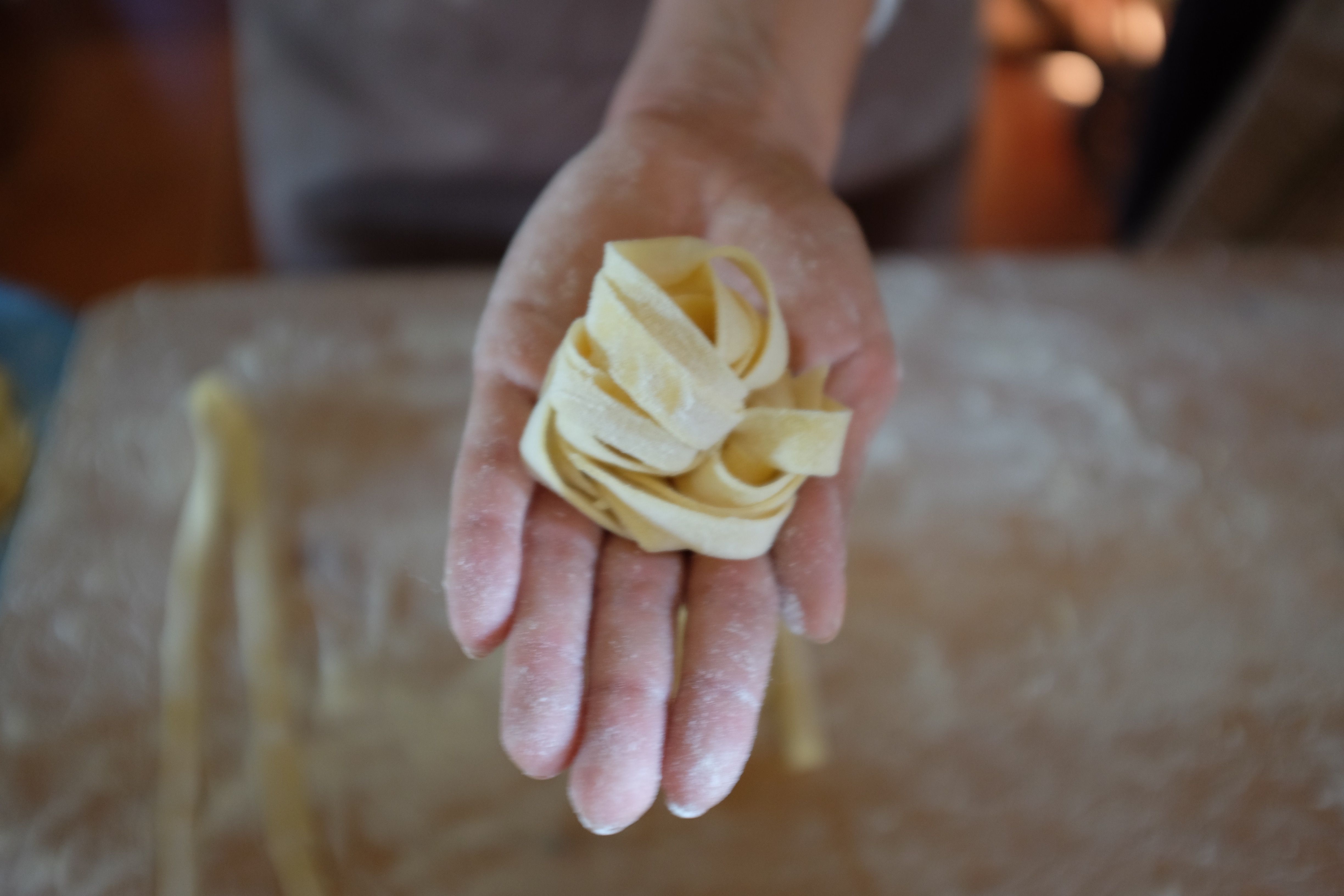 Kochen auf dem Bauernhof: Pastaherstellung