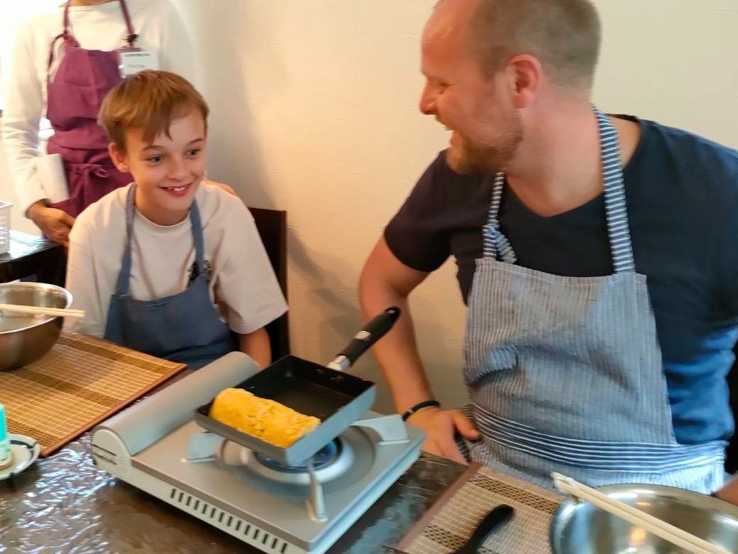 Traditional Japanese Sushi Rolls & Japanese Rolled Omelette Making with a Pro Chef + Local Supermarket Tour