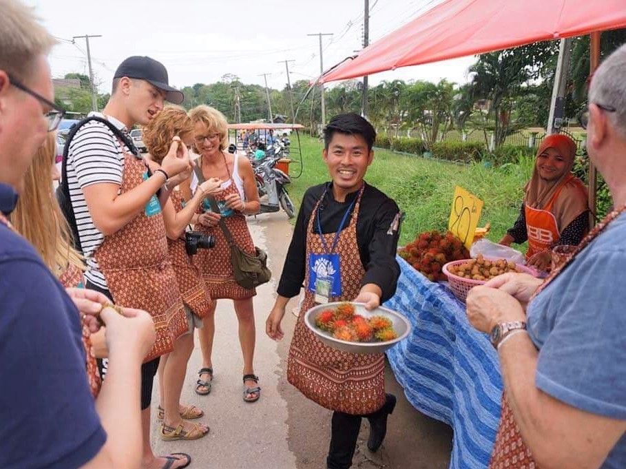 Morning Cooking Program with Market Tour with Thai Master Chef at Sukho Cuisine Koh Lanta