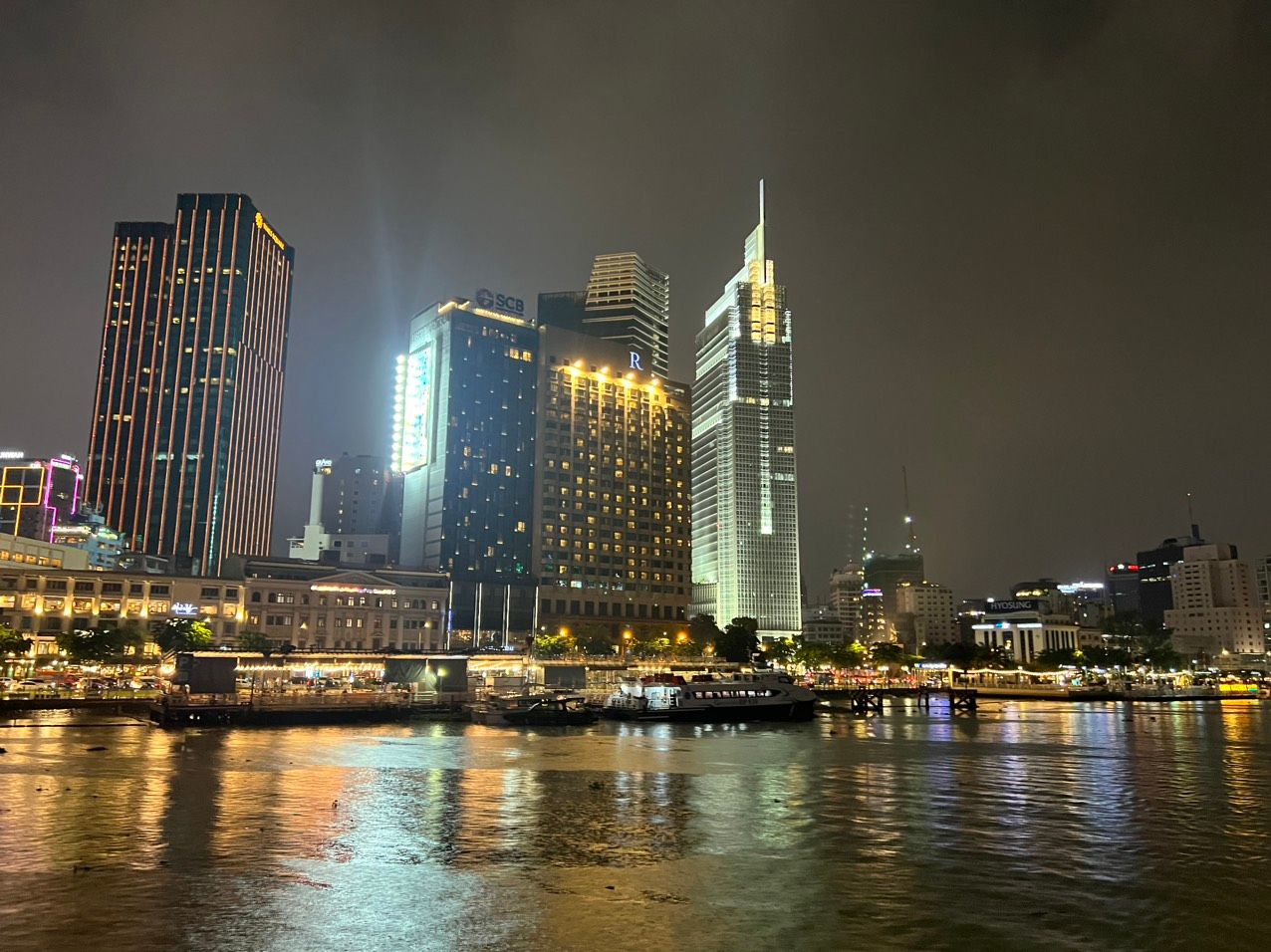 Dinner While Cruising Along Saigon River