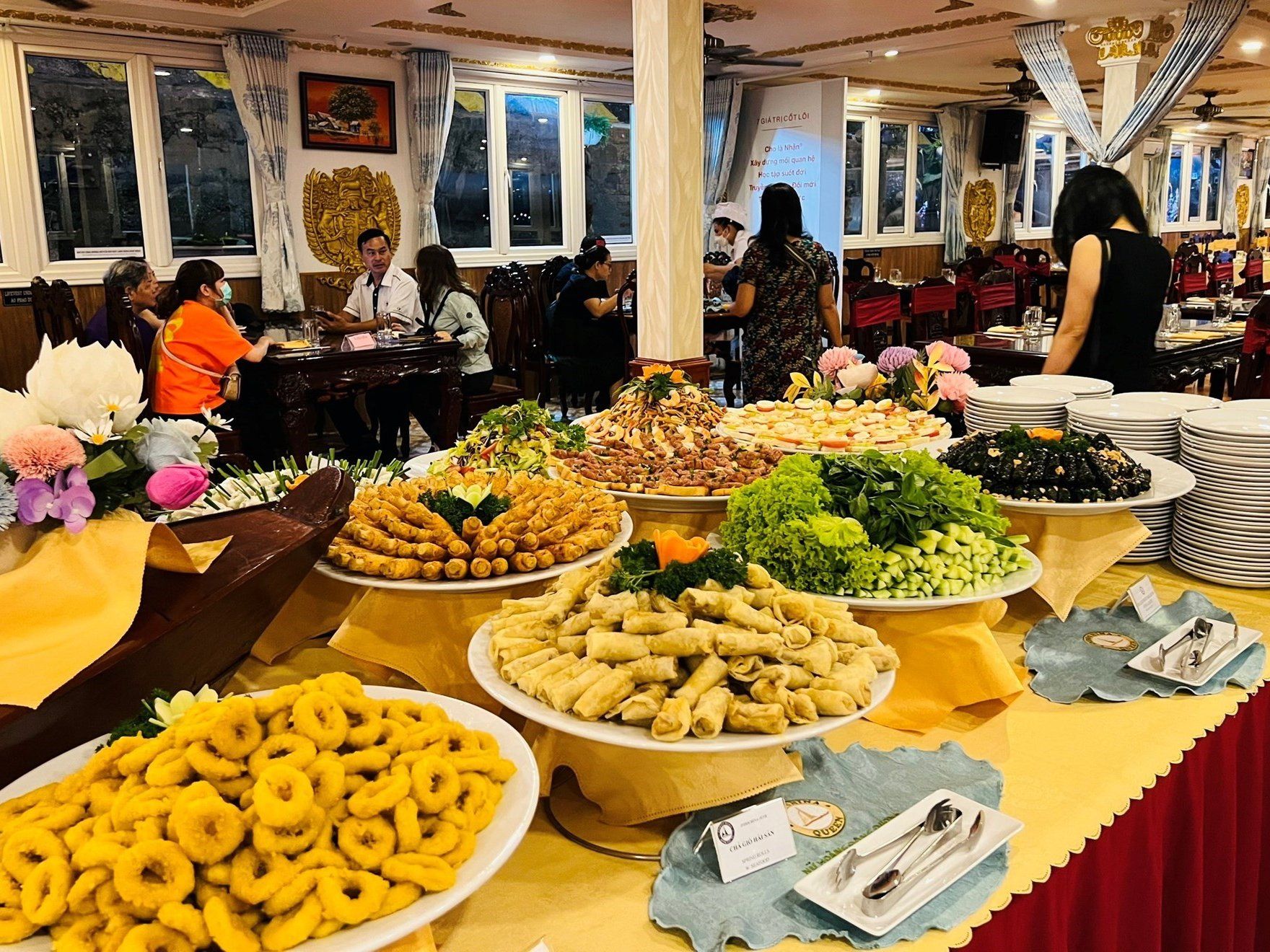 Dinner While Cruising Along Saigon River