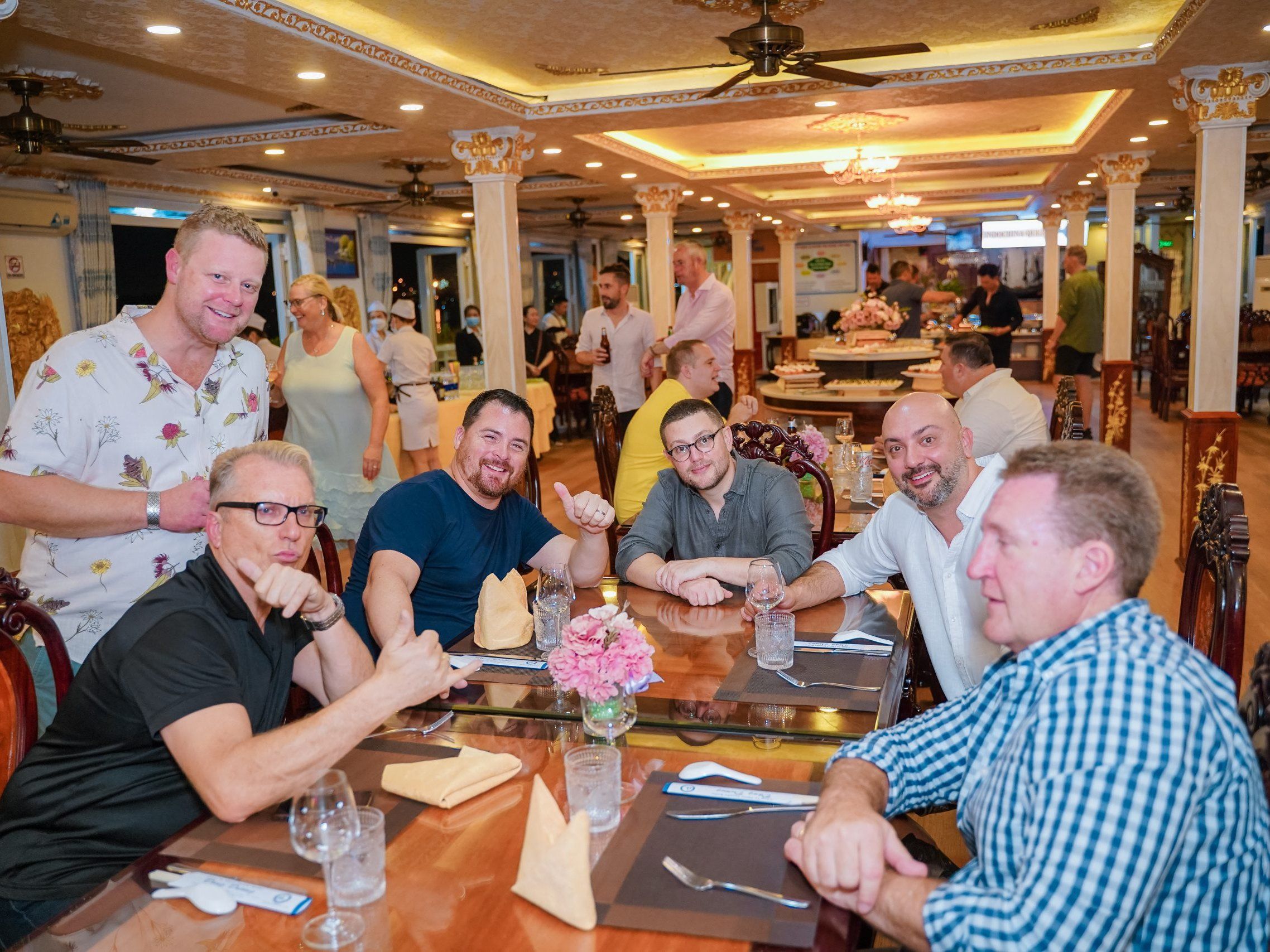Dinner While Cruising Along Saigon River