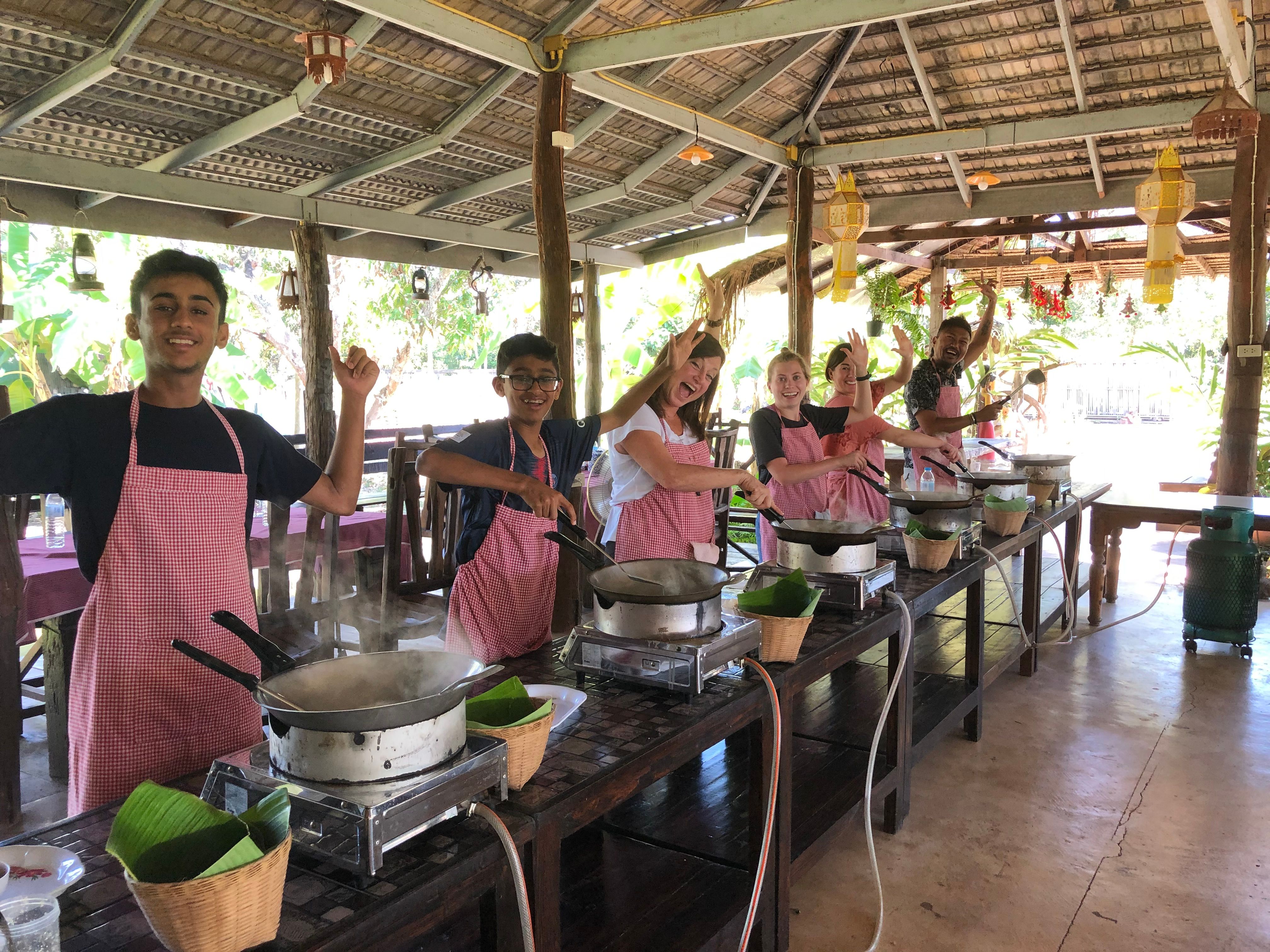Authentic Thai Cooking in a Garden with Easy and Simple Recipe