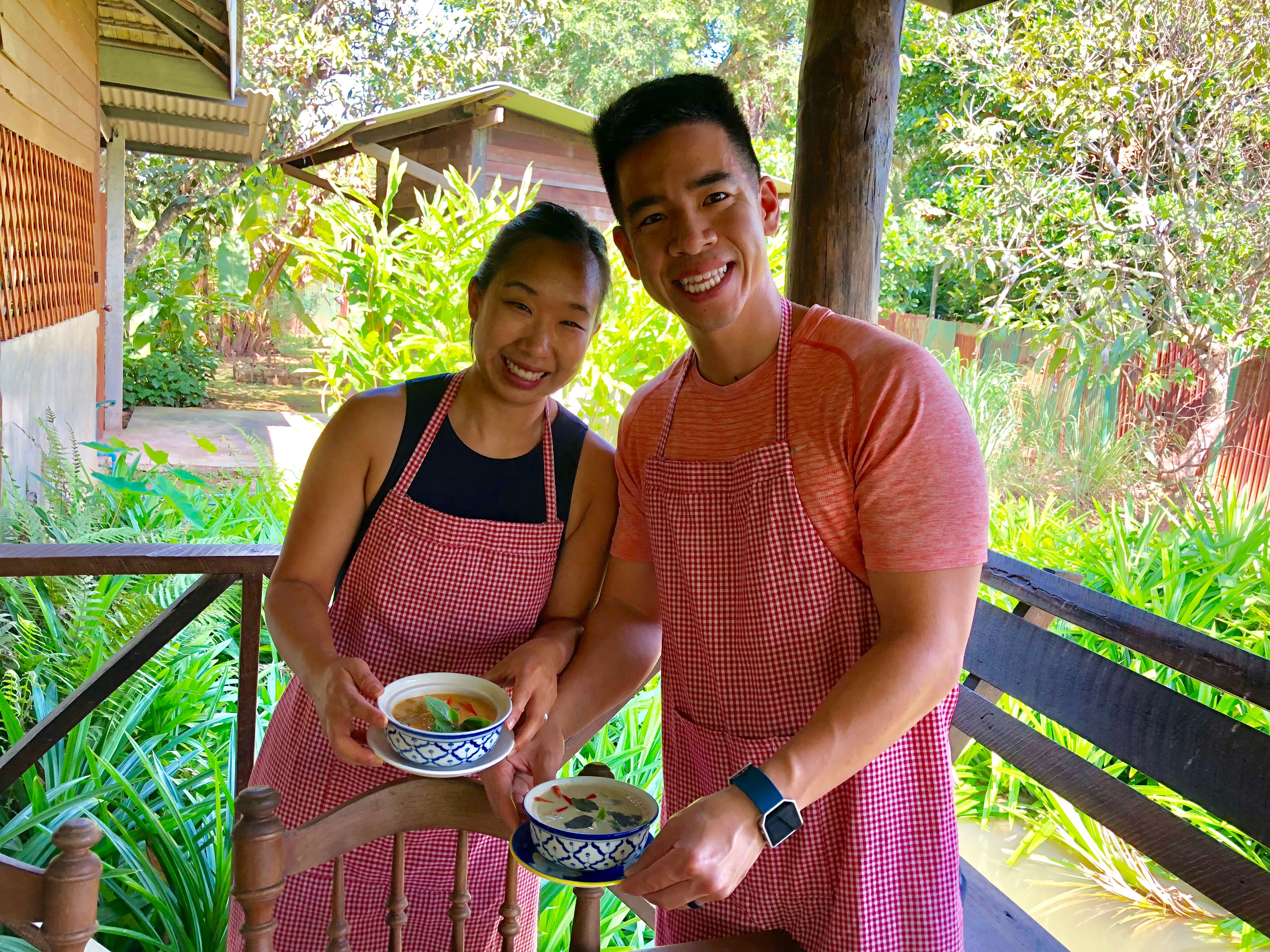Authentic Thai Cooking in a Garden with Easy and Simple Recipe