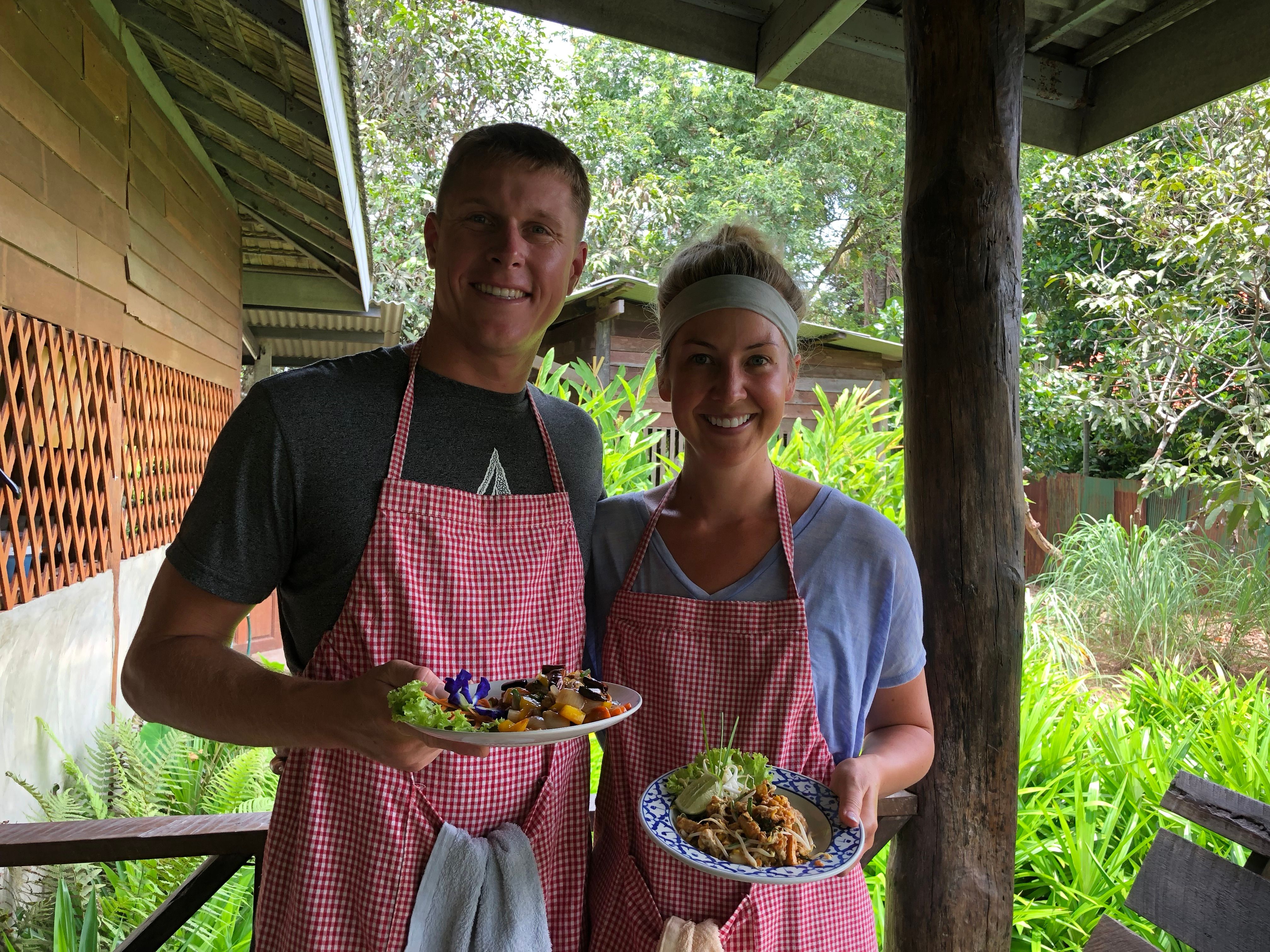 Authentic Thai Cooking in a Garden with Easy and Simple Recipe