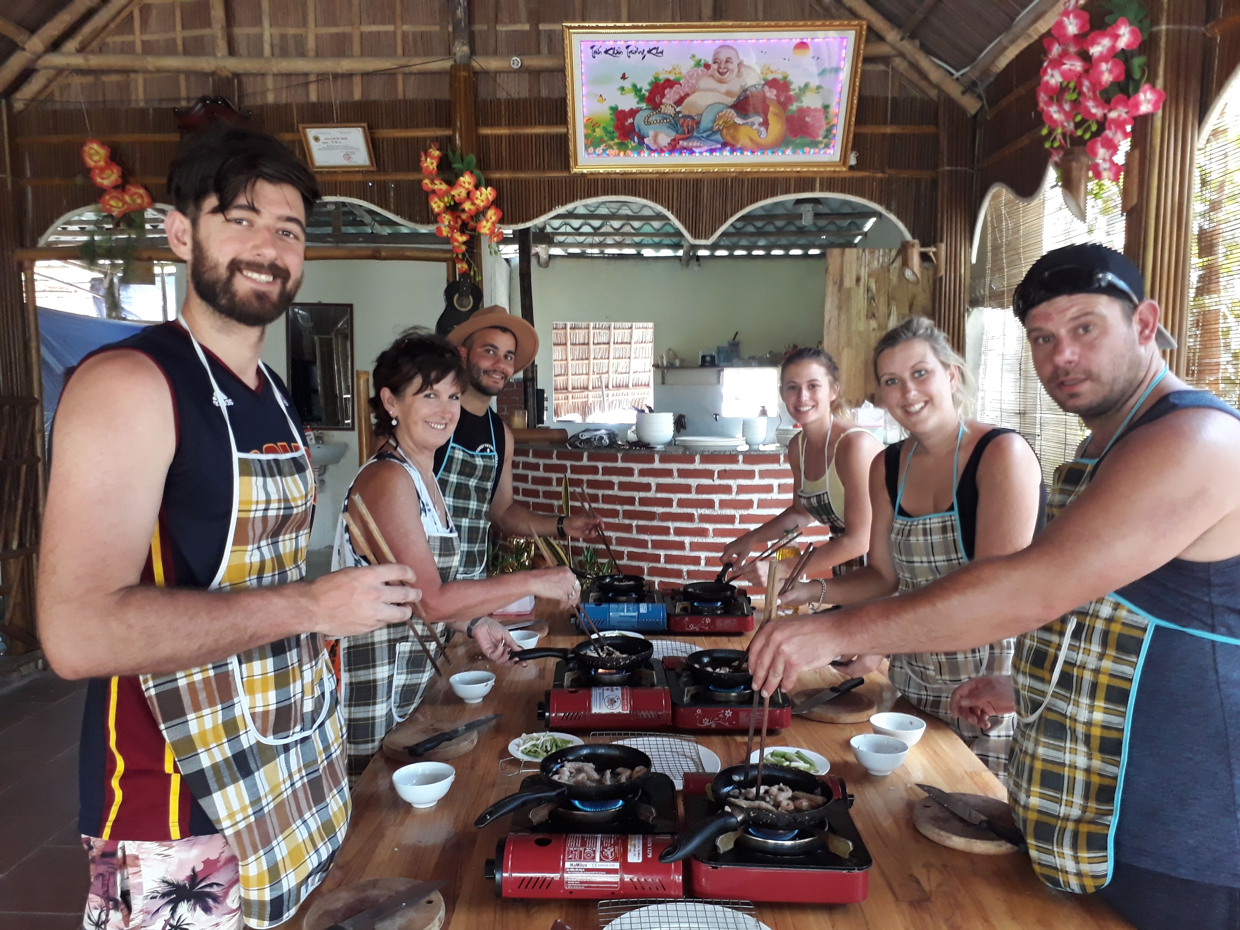 Eco Cooking Class & Fishing Tour on Bamboo Basket Boat